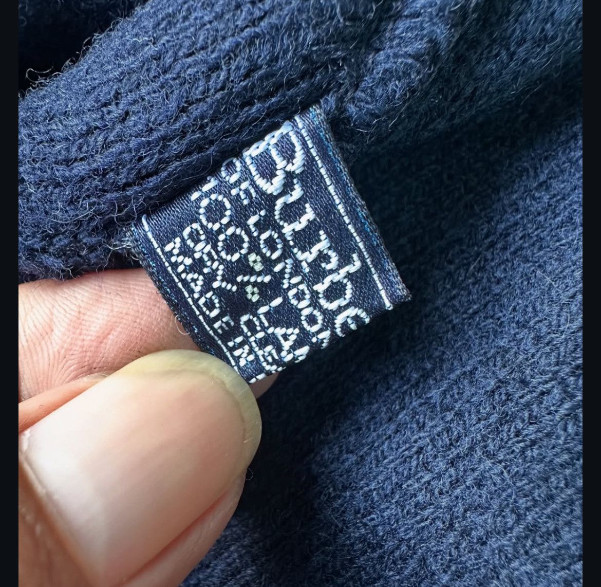 Burberry Vintage 90s Burberrys Iconic Logo Wool Knit Beanie Hat Size ONE SIZE - 2 Thumbnail