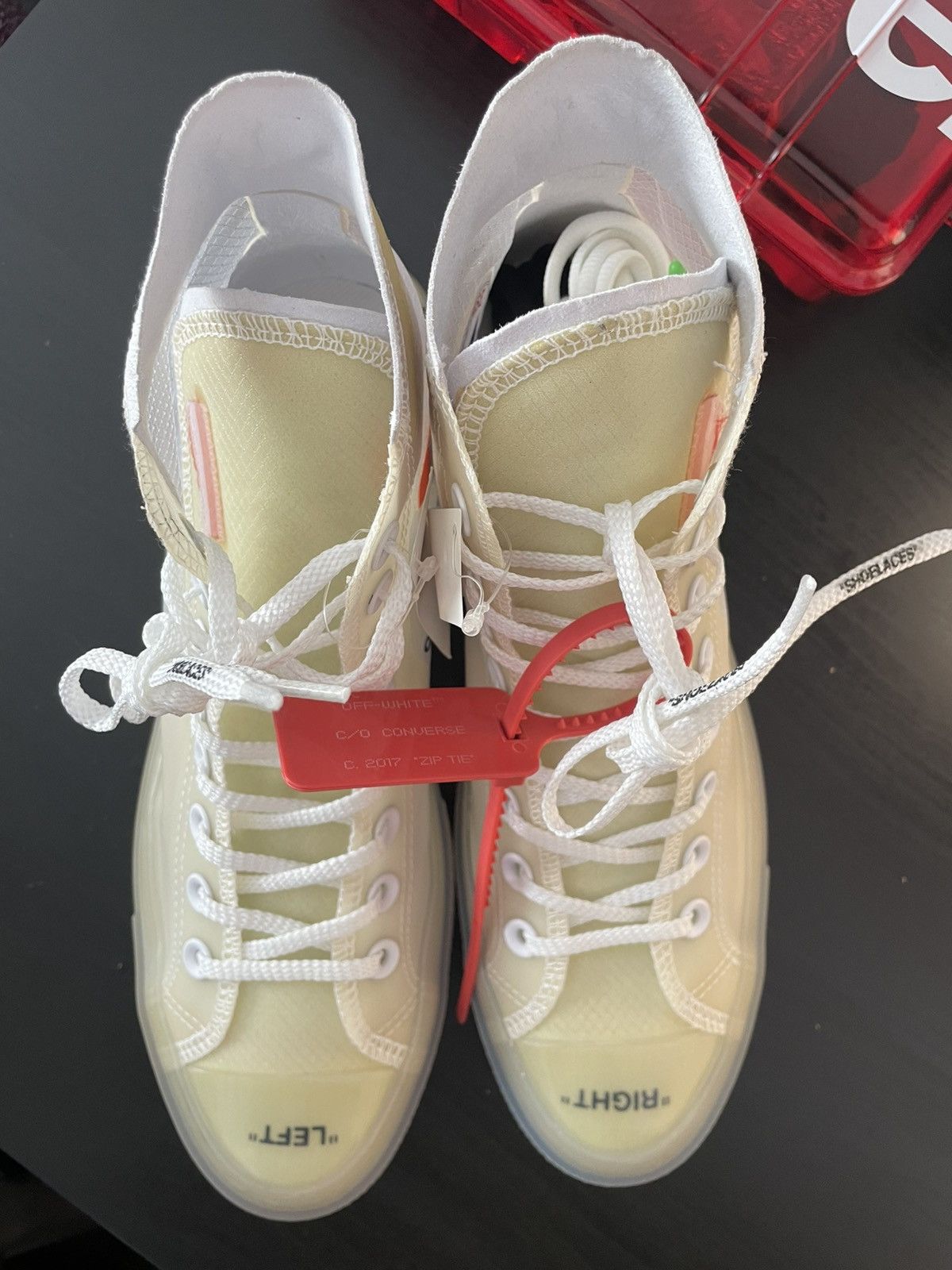 Converse × Off-White The ten Converse hi top all star Size US 8.5 / EU 41-42 - 3 Thumbnail