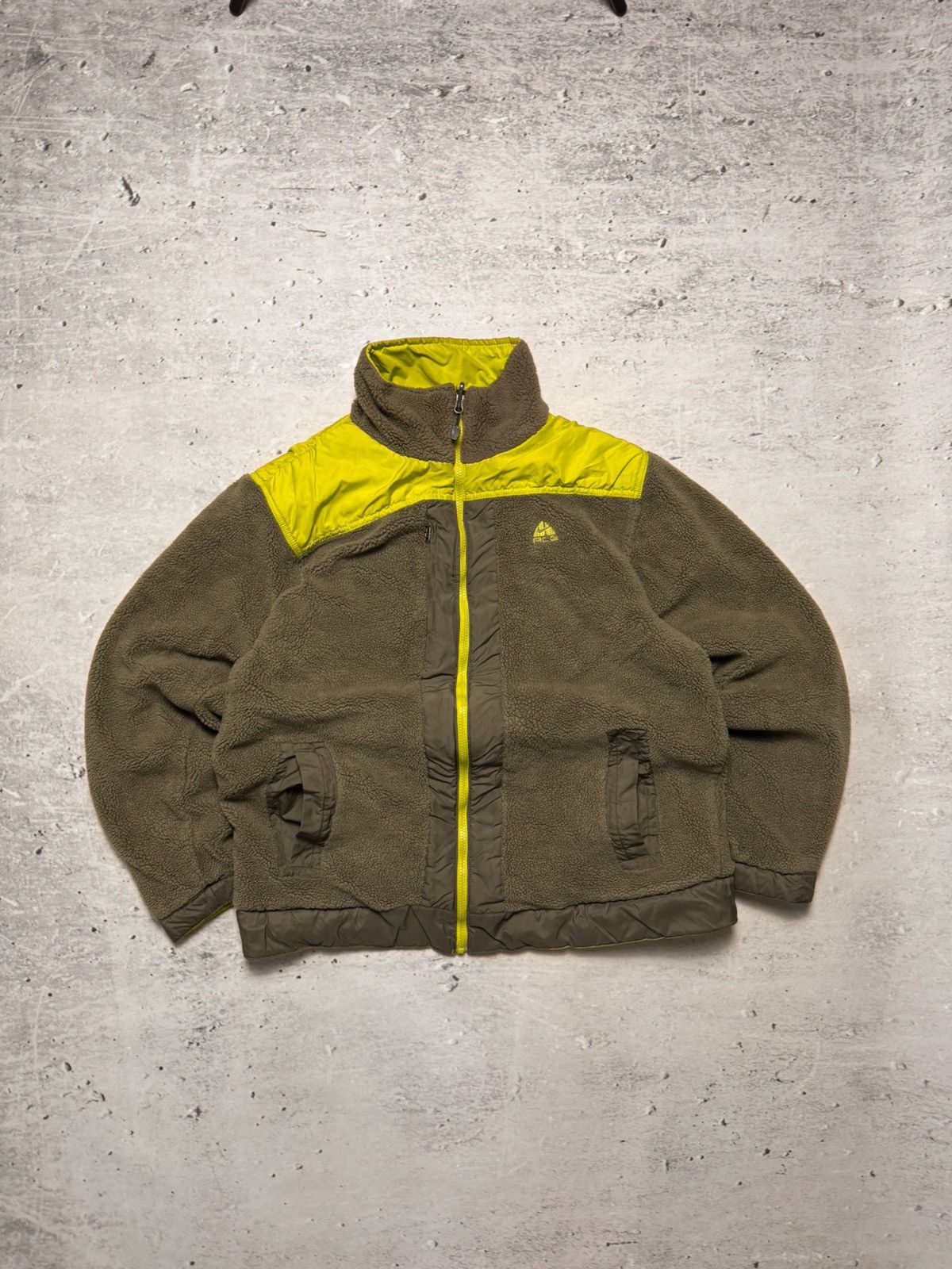 Nike × Nike ACG × Vintage NIKE ACG DOUBLE SIDED TEDDY FLEECE OVERSIZE JACKET Size US XL / EU 56 / 4 - 1 Thumbnail