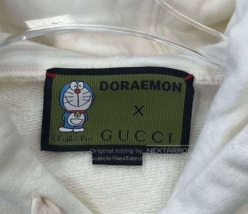 Gucci Gucci Ivory white Doraemon embroidered logo hooded sweatsh Size US XS / EU 42 / 0 - 3 Thumbnail