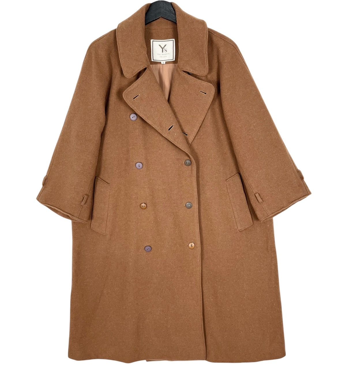 Yohji Yamamoto Vintage 80s Yohji Yamamoto Y’s Wool Coat Size L / US 10 / IT 46 - 1 Thumbnail