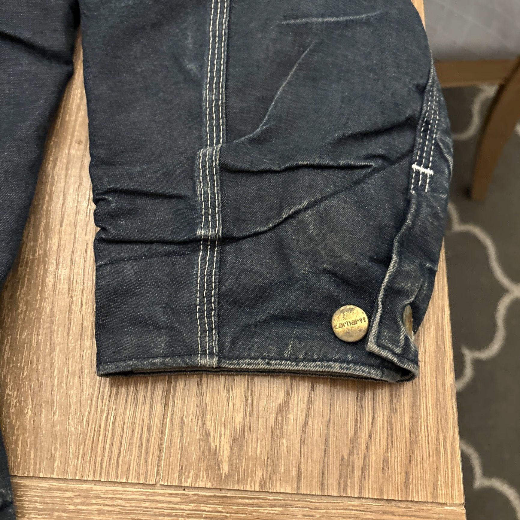 Carhartt VINTAGE Carhartt Coverall Jacket Denim Workwear 80s USA Adult XL Blue Mens Size US 36 / EU 52 - 2 Thumbnail