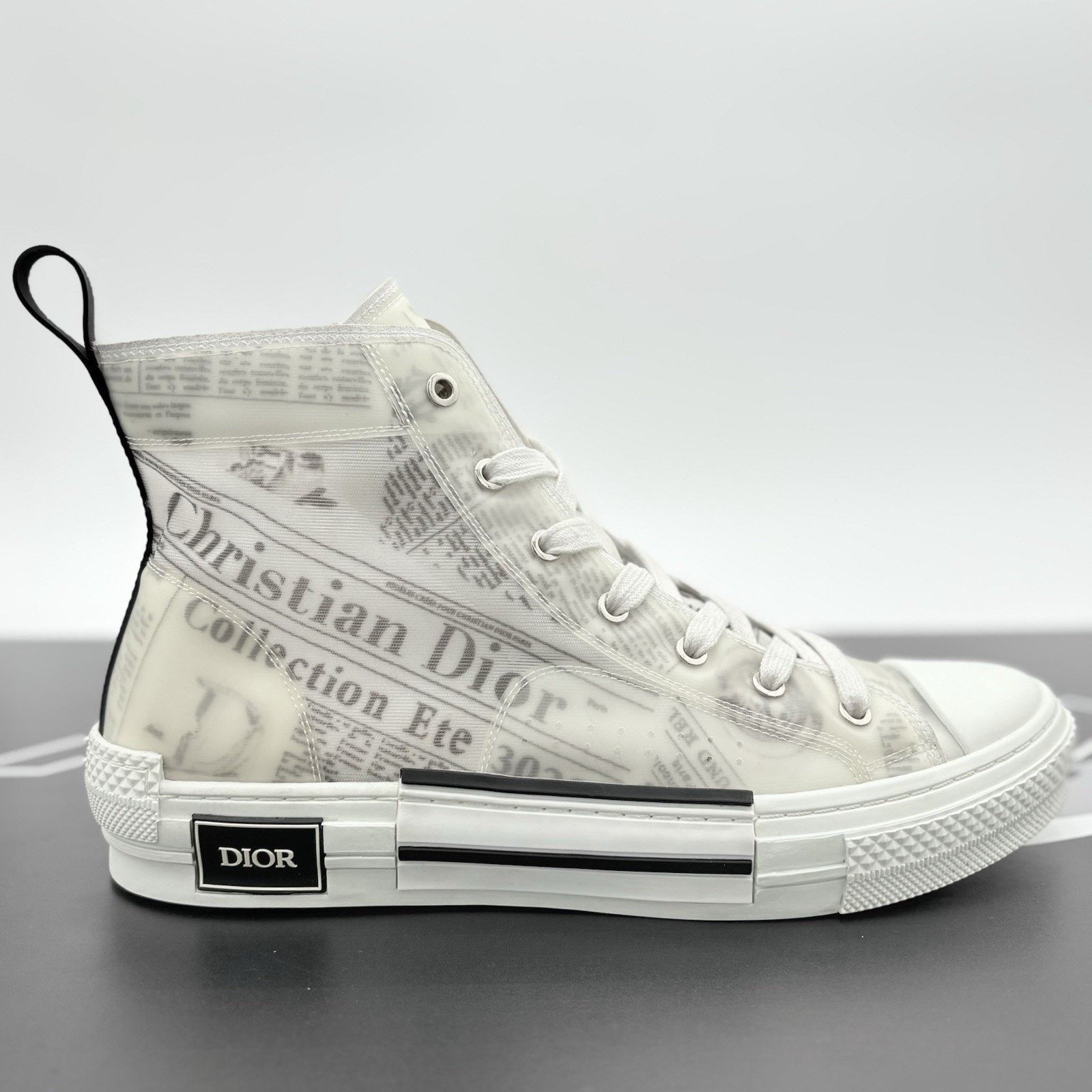 Dior Dior B23 High ' Newsprint ' | SUPER CLEAN! Size US 12 / EU 45 - 2 Thumbnail