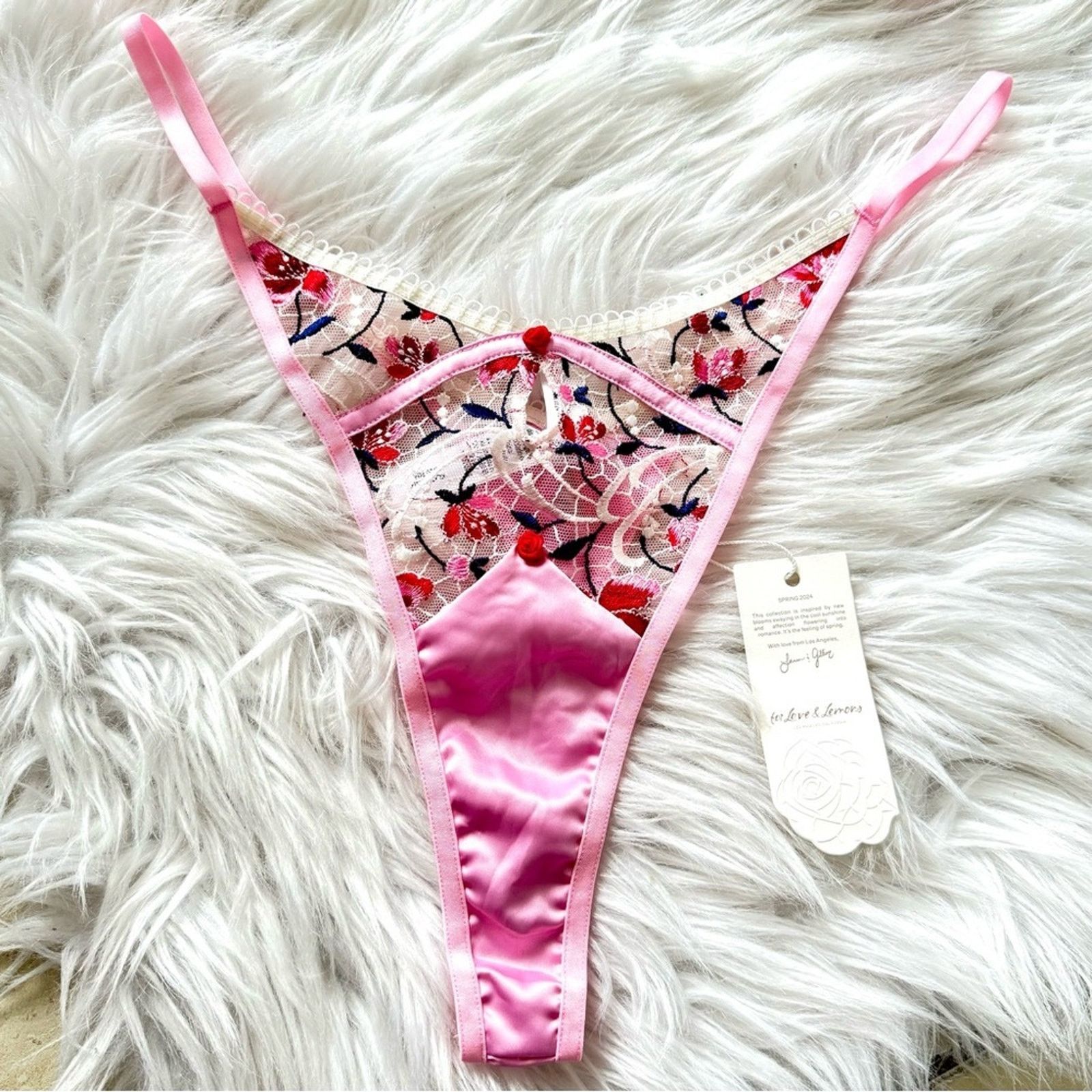 For Love & Lemons NWT!! For Love and Lemons Panty, Size XL, Floral Size ONE SIZE - 2 Thumbnail