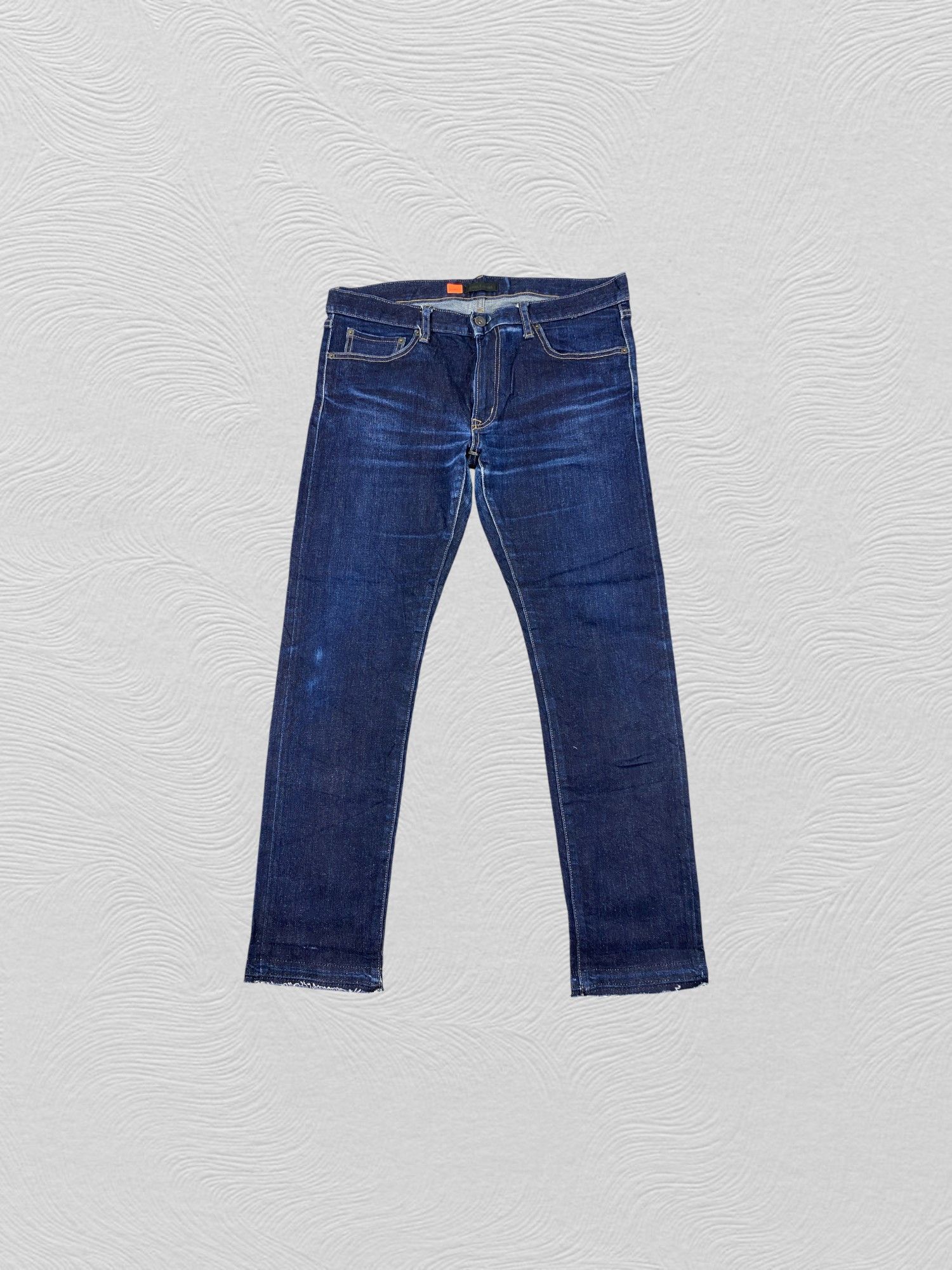 Japanese Brand Redline Dark Blue Uniqlo Jeans 35x28.5 Denim- JN3897 Size US 35 - 1 Thumbnail
