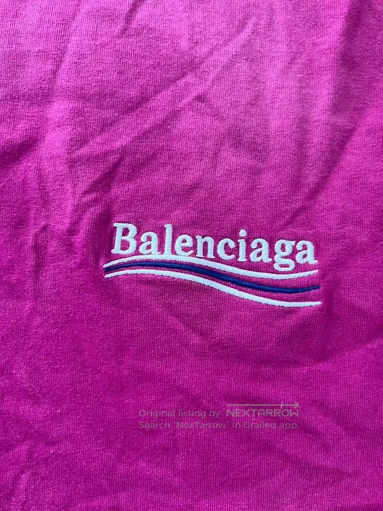 Balenciaga Balenciaga Casual logo printed short sleeve raglan T-shirt Size XS / US 0-2 / IT 36-38 - 3 Thumbnail