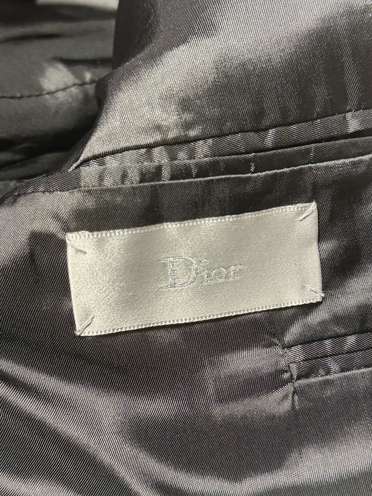 Dior Dior Homme SS04 Strip Coated Lapel Blazer Size 46R - 5 Thumbnail