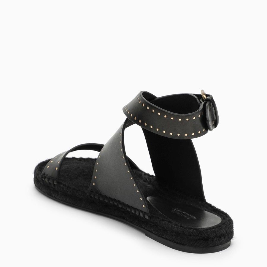 Isabel Marant o1d2blof0824 Leather Sandal in Black Size US 6 / IT 36 - 4 Thumbnail