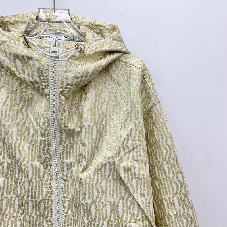 Dior Dior 25 Miss yellow logo letter full-print hooded zipper l Size S / US 4 / IT 40 - 3 Thumbnail