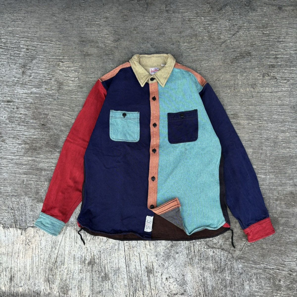 Japanese Brand Outer color block by Houston Size US XL / EU 56 / 4 - 2 Thumbnail