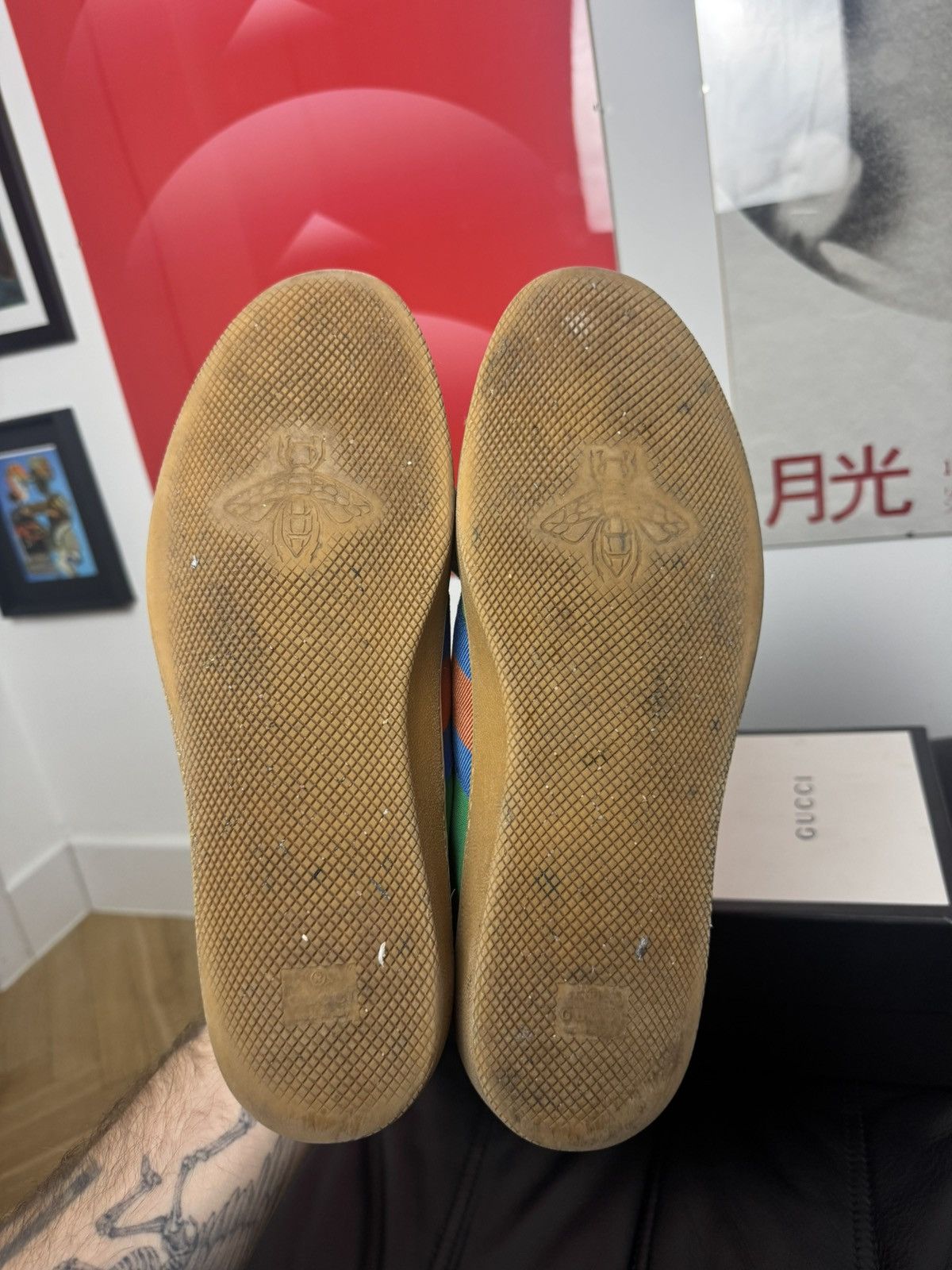 Gucci GUCCI G74 web canvas nylon designer sneakers low top luxury Size US 10 / EU 43 - 6 Thumbnail