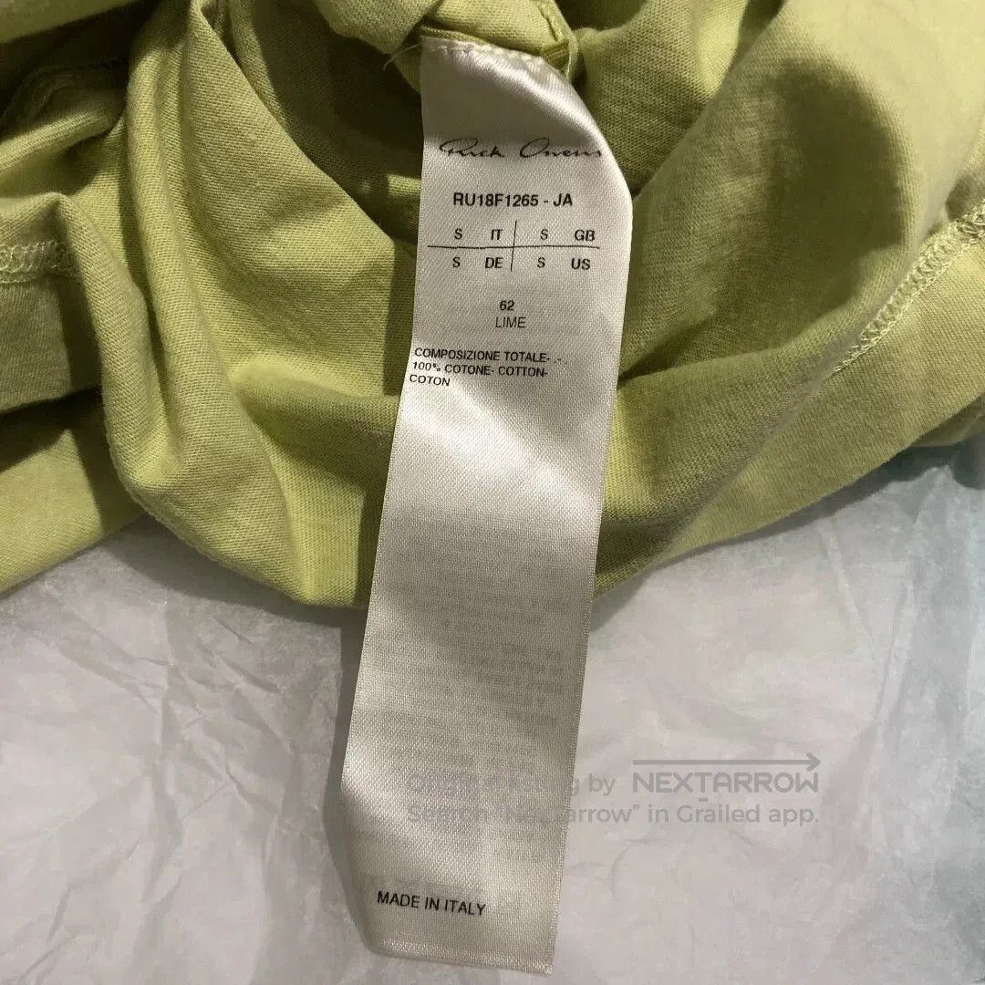 Rick Owens Rick Owens Yellow Short Sleeve Tee. Size US XS / EU 42 / 0 - 3 Thumbnail