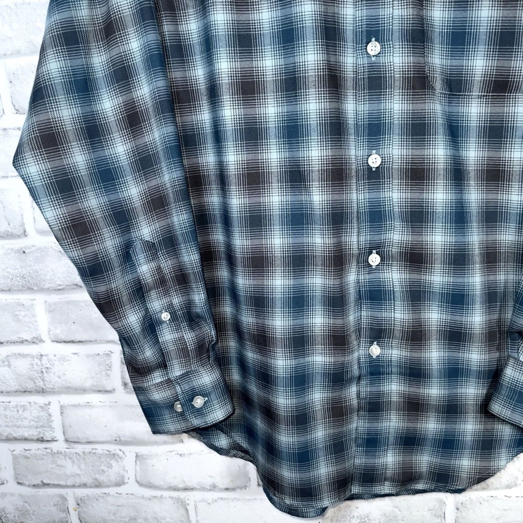 Roundtree & Yorke Roundtree & Yorke Blue Long Sleeve Button-Down Shirt Mens Size S Size US S / EU 44-46 / 1 - 3 Thumbnail
