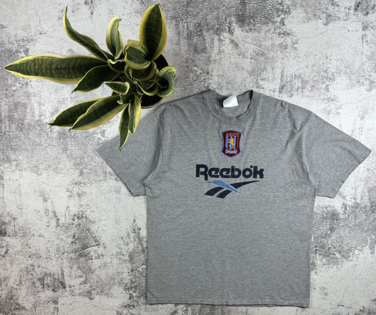 Reebok Aston Villa 1996 1997 Vintage Reebok Cotton Soccer Football T Shirt Jersey Tee Size US XL / EU 56 / 4 - 1 Thumbnail