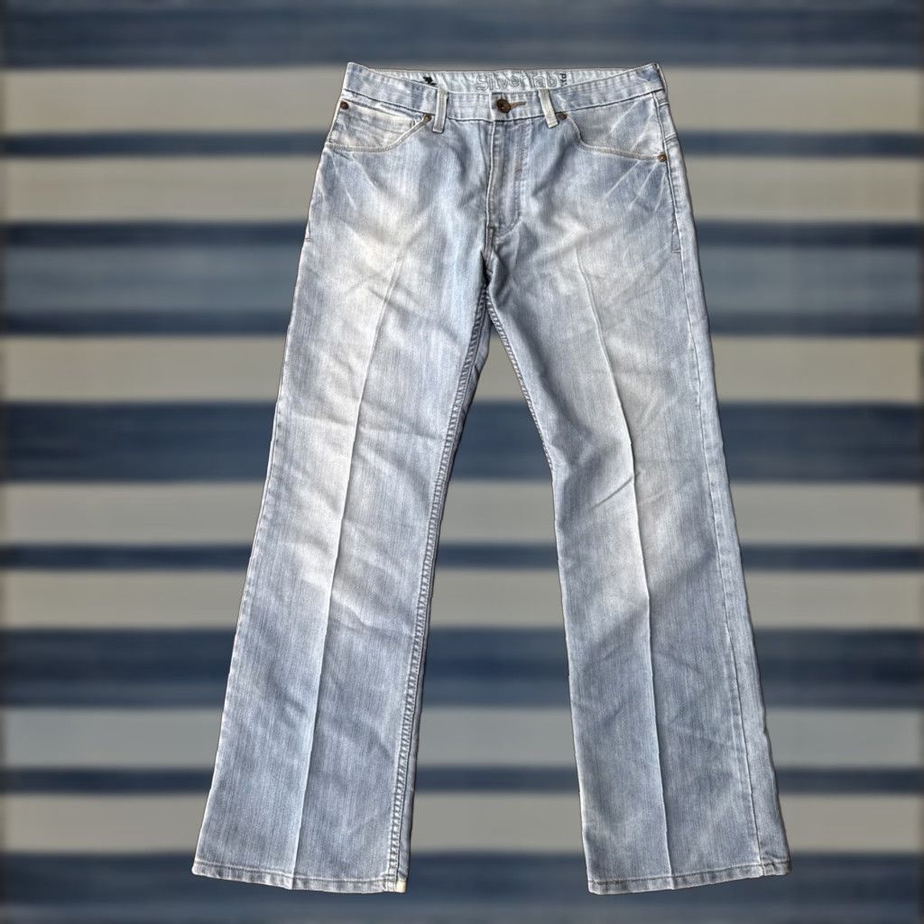 Levi's VINTAGE Levi's Silvertab Bootcut Jeans Mens 33x30 Blue Denim 90s Grunge Logo Pocket Distressed Size US 33 - 1 Thumbnail