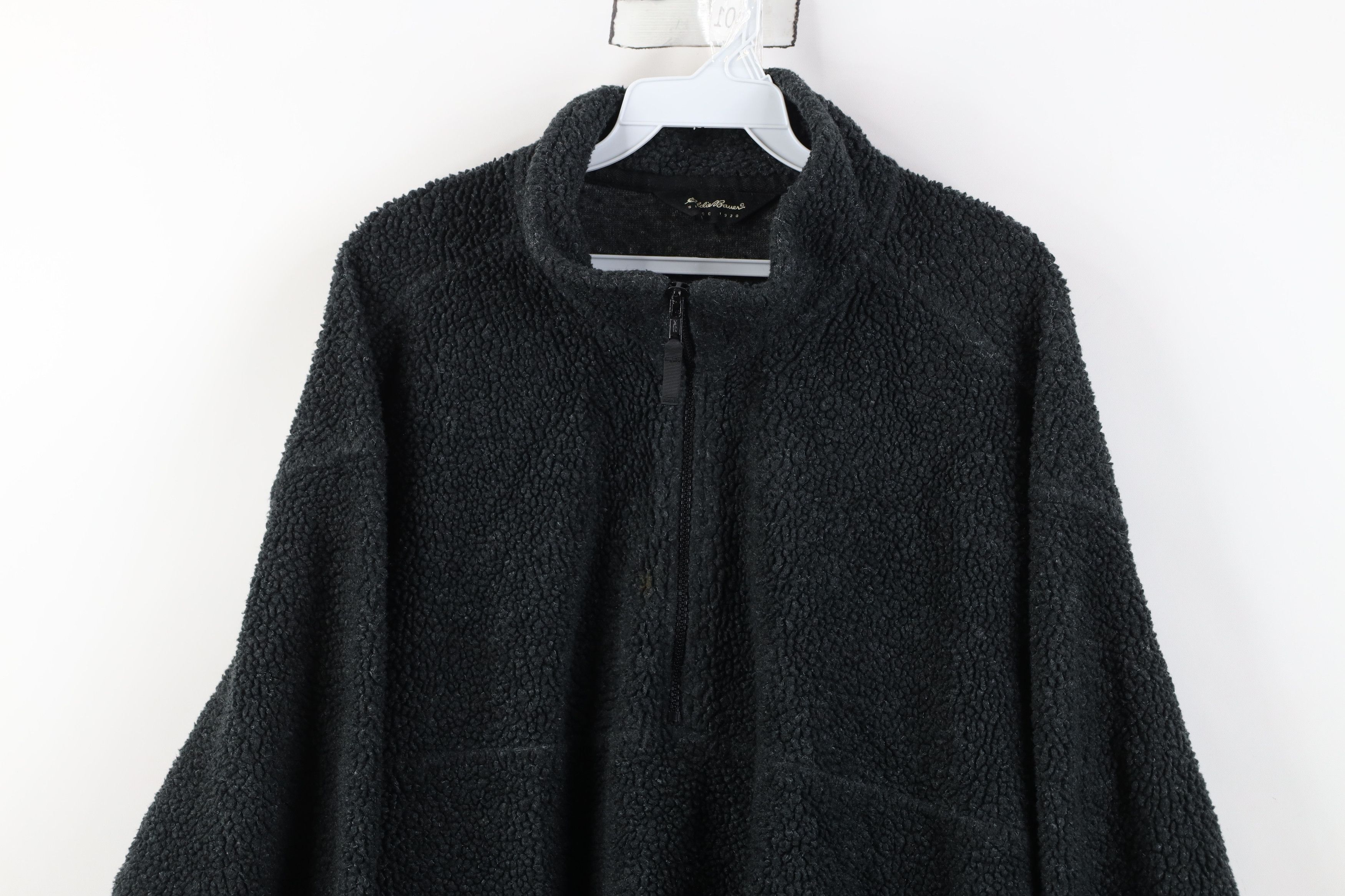Eddie Bauer Vintage 90s Eddie Bauer Half Zip Pullover Sweater Gray Size US XL / EU 56 / 4 - 2 Thumbnail