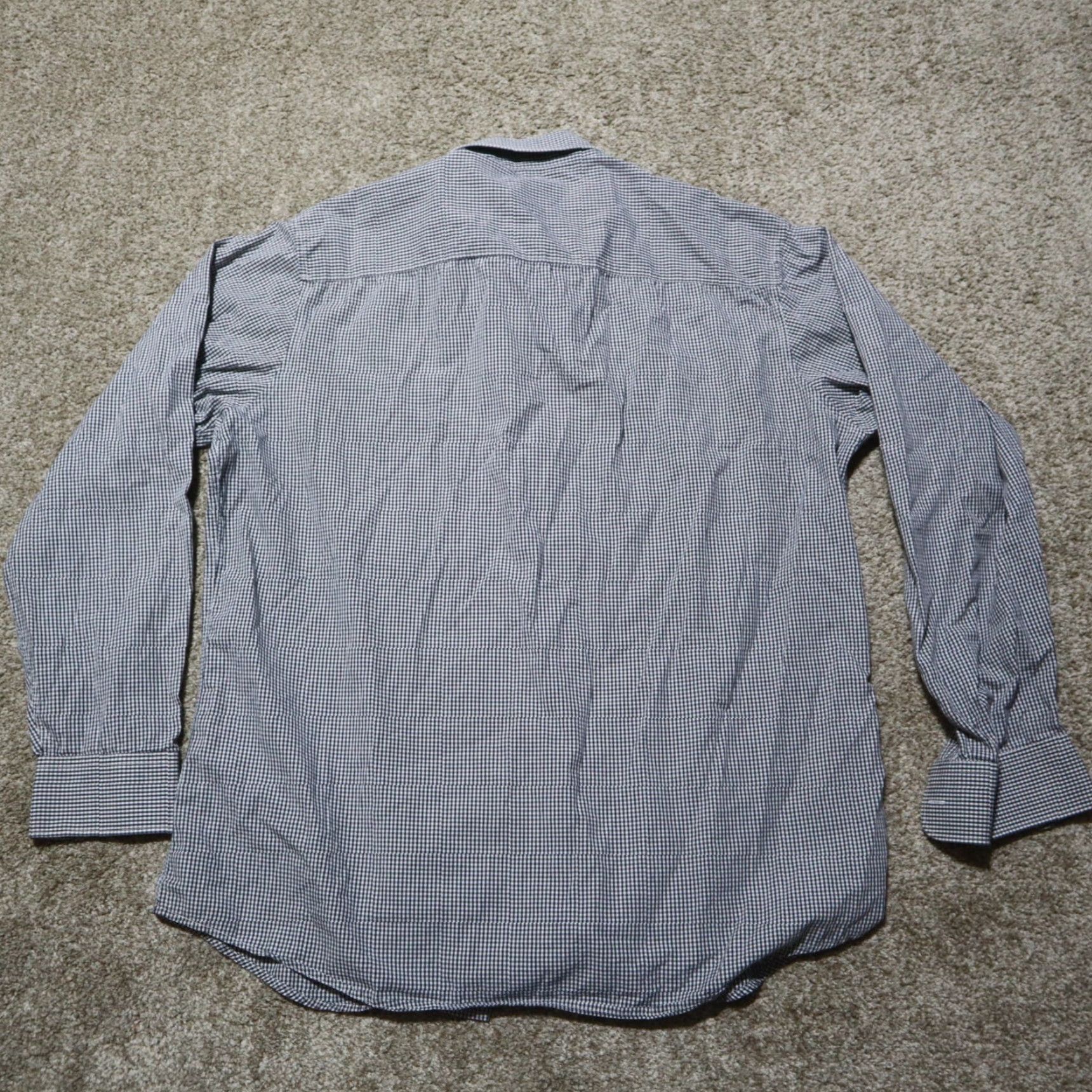 Perry Ellis PERRY ELLIS AMERICA Gray Checkered Button Down Shirt Men Size L Large Shirt Men L Gray Checkered Button-Down Perry Ellis America 90s Size US L / EU 52-54 / 3 - 7 Thumbnail