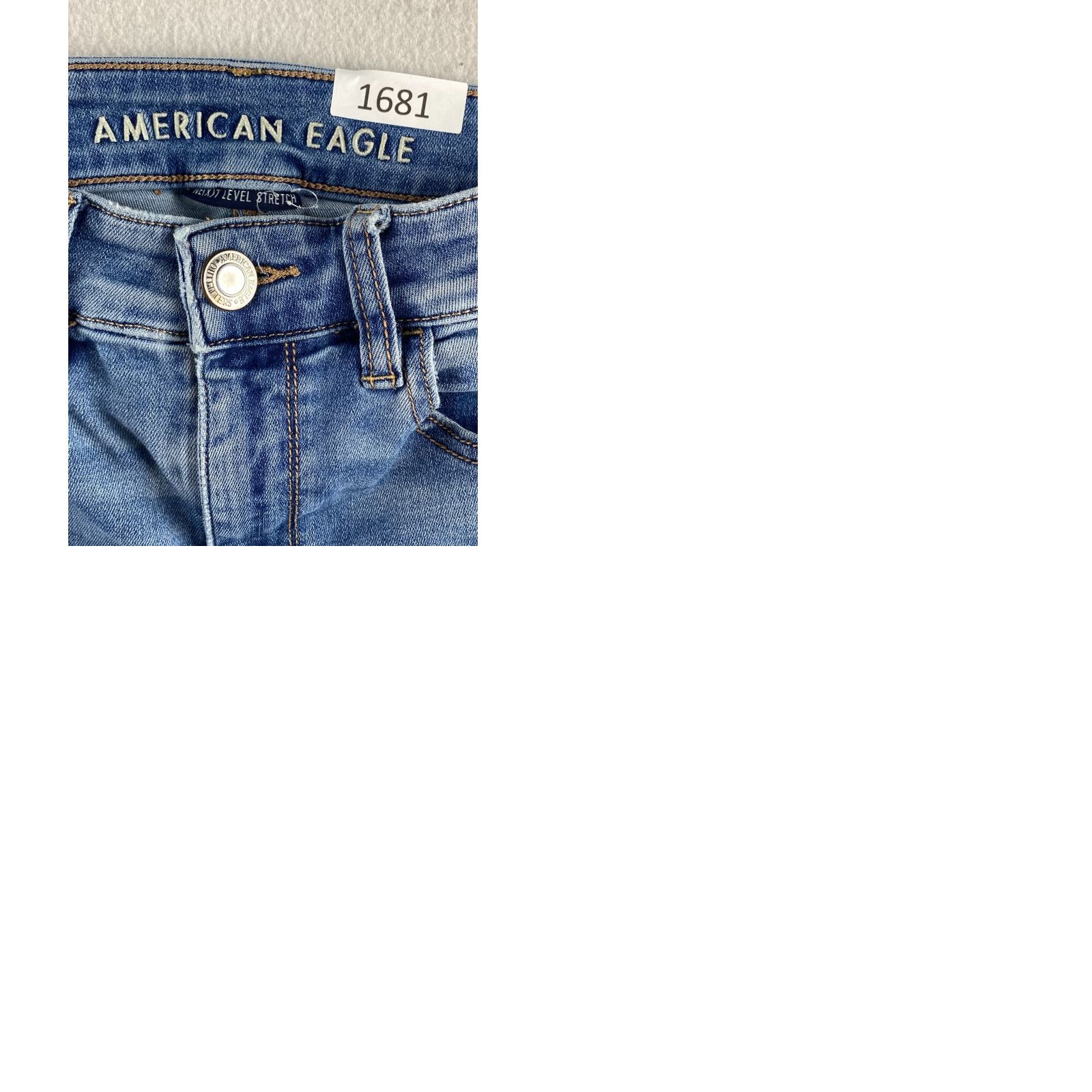 American Eagle Outfitters American Eagle Jeans Womens 6 High Rise Jegging Blue 27x29 Stretch Denim Ankle Regular 5-Pocket Design Womens Jeans Size 28" / US 6 / IT 42 - 9 Thumbnail