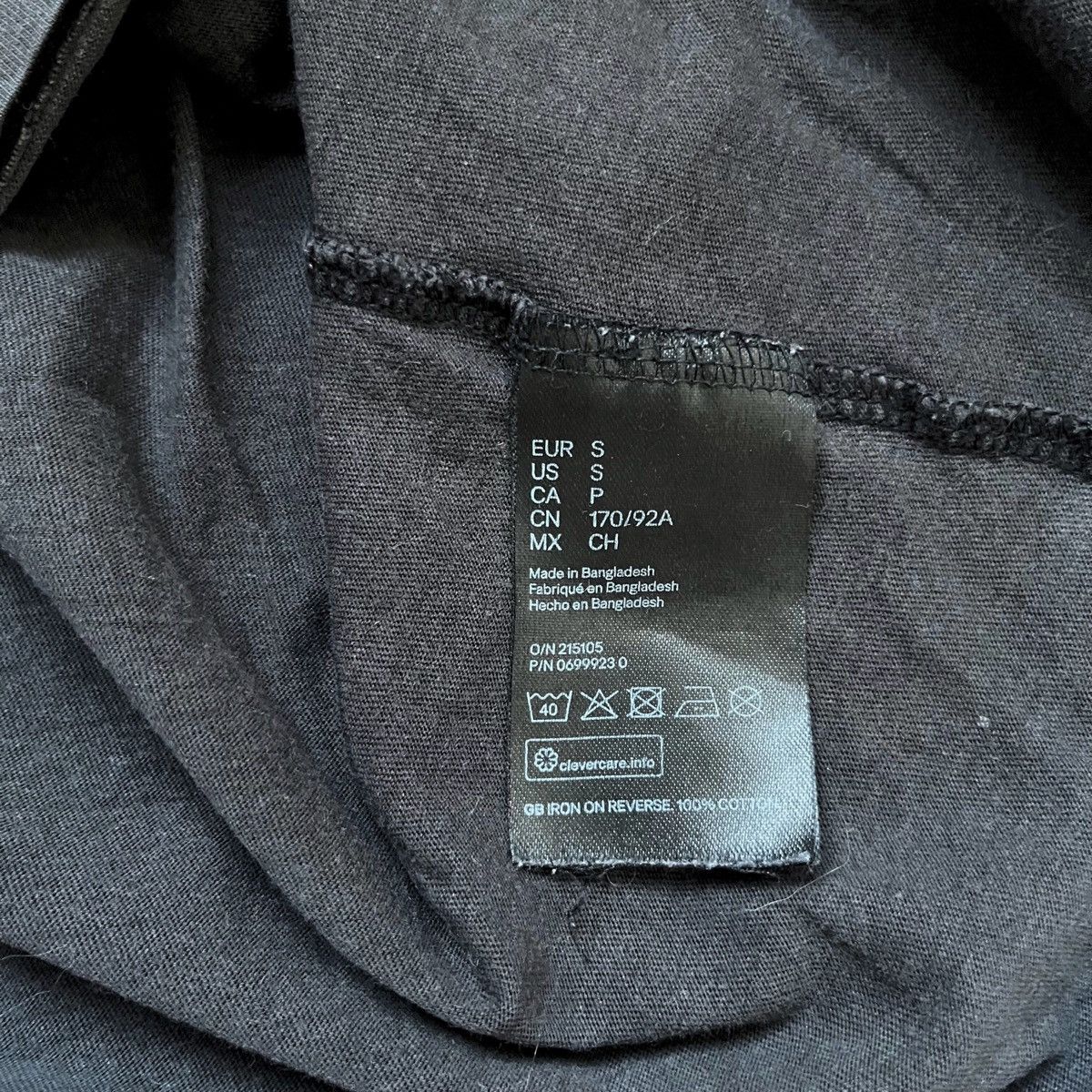 H&M H&M L.O.G.G. “WAVES” Graphic Tee – Black SMALL Size US S / EU 44-46 / 1 - 5 Thumbnail