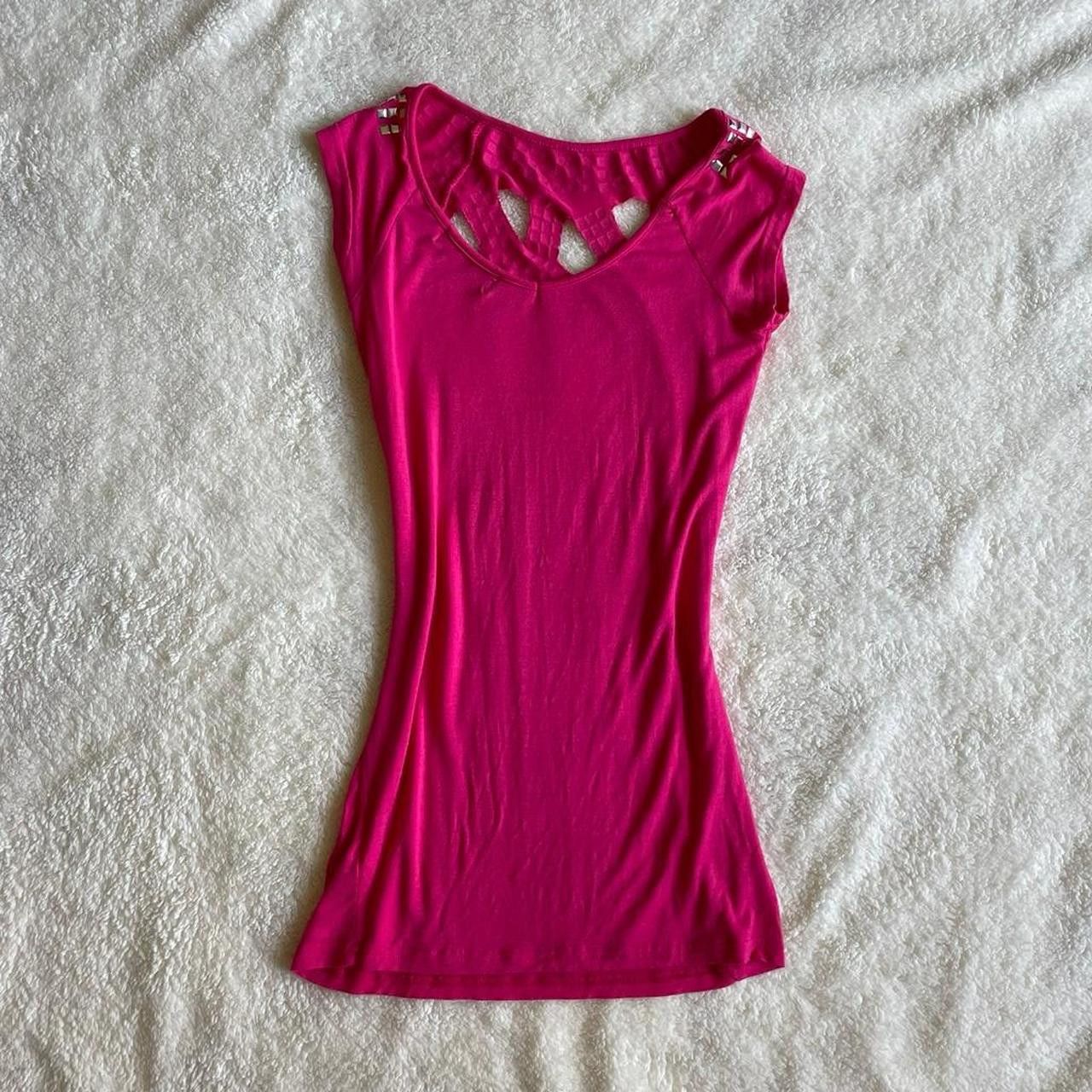 Other 2000s Candy Couture hot pink studded top Size L / US 10 / IT 46 - 7 Thumbnail