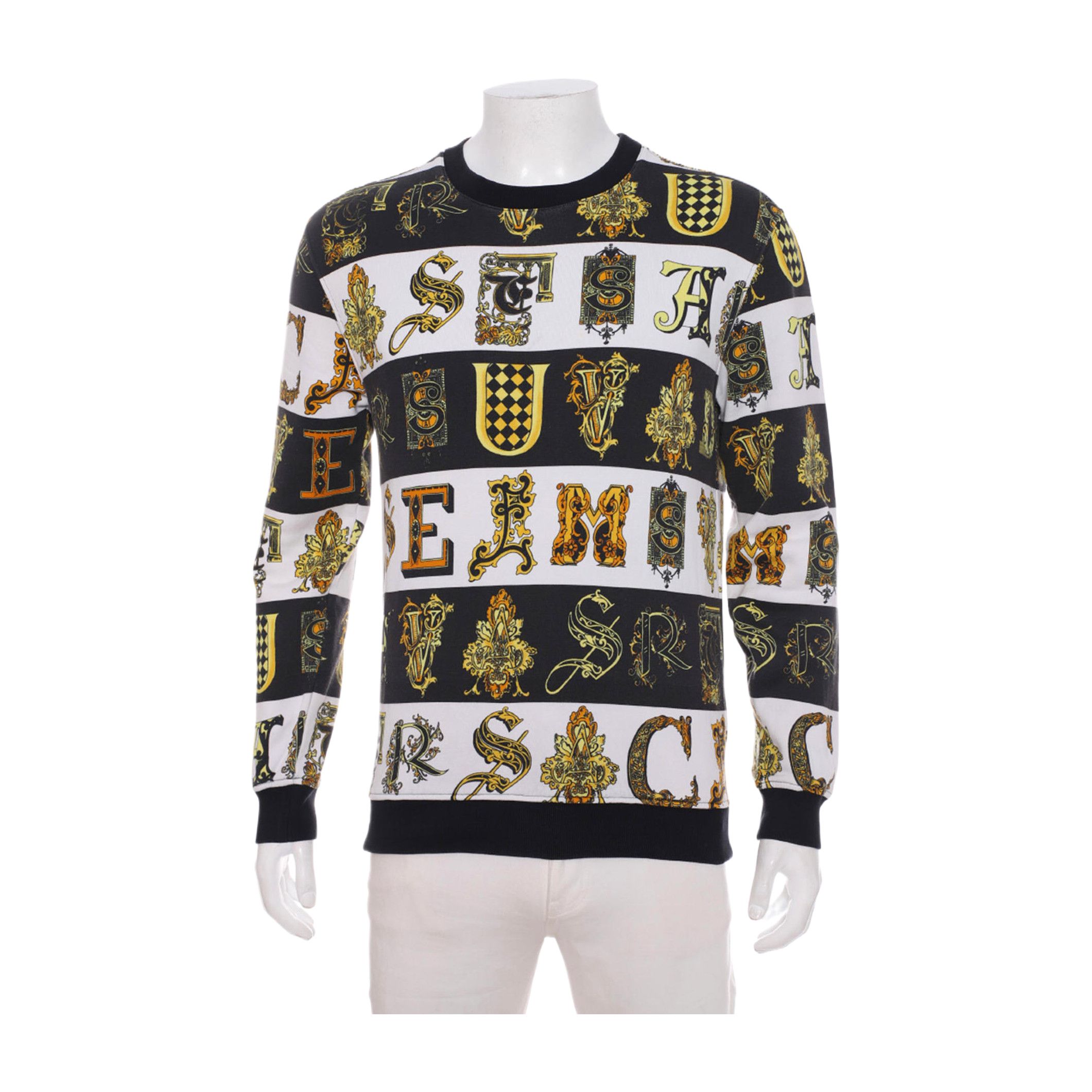 Versace Versace Baroque Alphabet Print Sweatshirt Size S Size US S / EU 44-46 / 1 - 1 Thumbnail