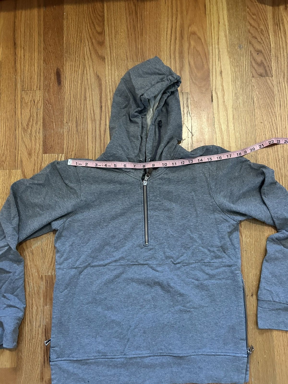 Eleventy Eleventy Gray Quarter Zip Sweatshirt With Side Zips Size US S / EU 44-46 / 1 - 6 Thumbnail