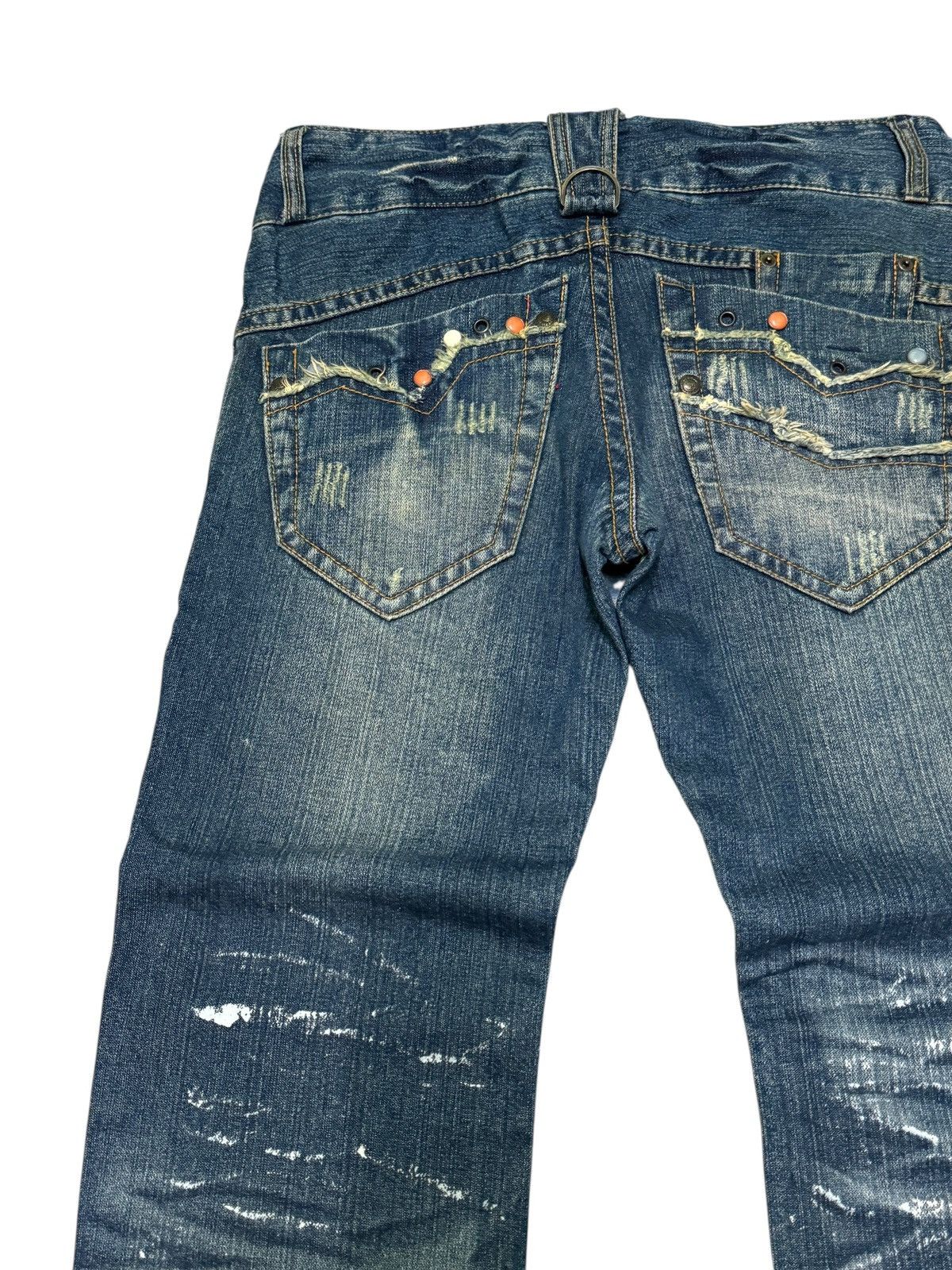 Hysteric Glamour BS RAW Distressed White Paint Splash Studded Washed De Size US 32 / EU 48 - 11 Thumbnail