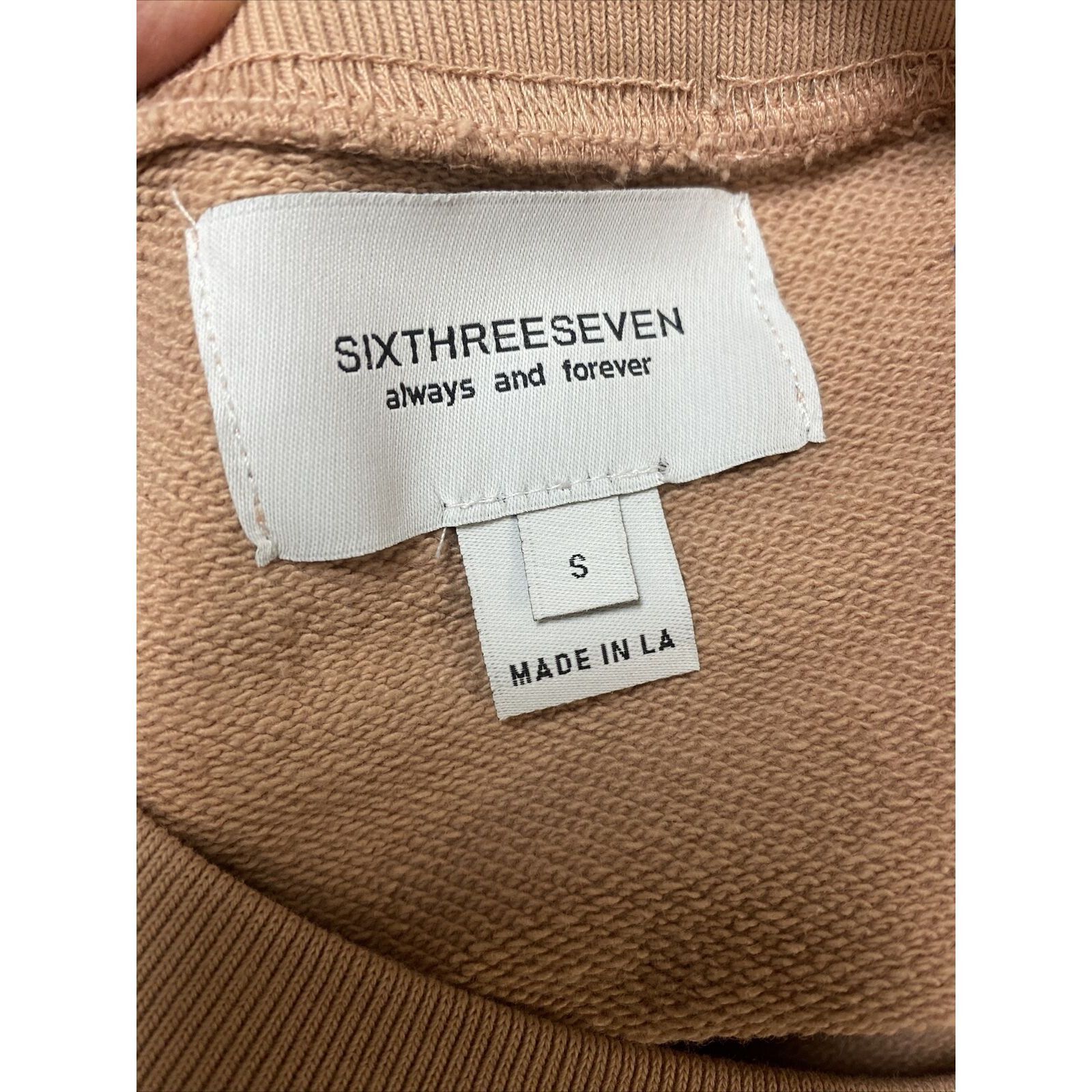 Other SIXTHREESEVEN Women's The Raglan Crewneck Sweatshirt in Nude Size L / US 10 / IT 46 - 5 Thumbnail