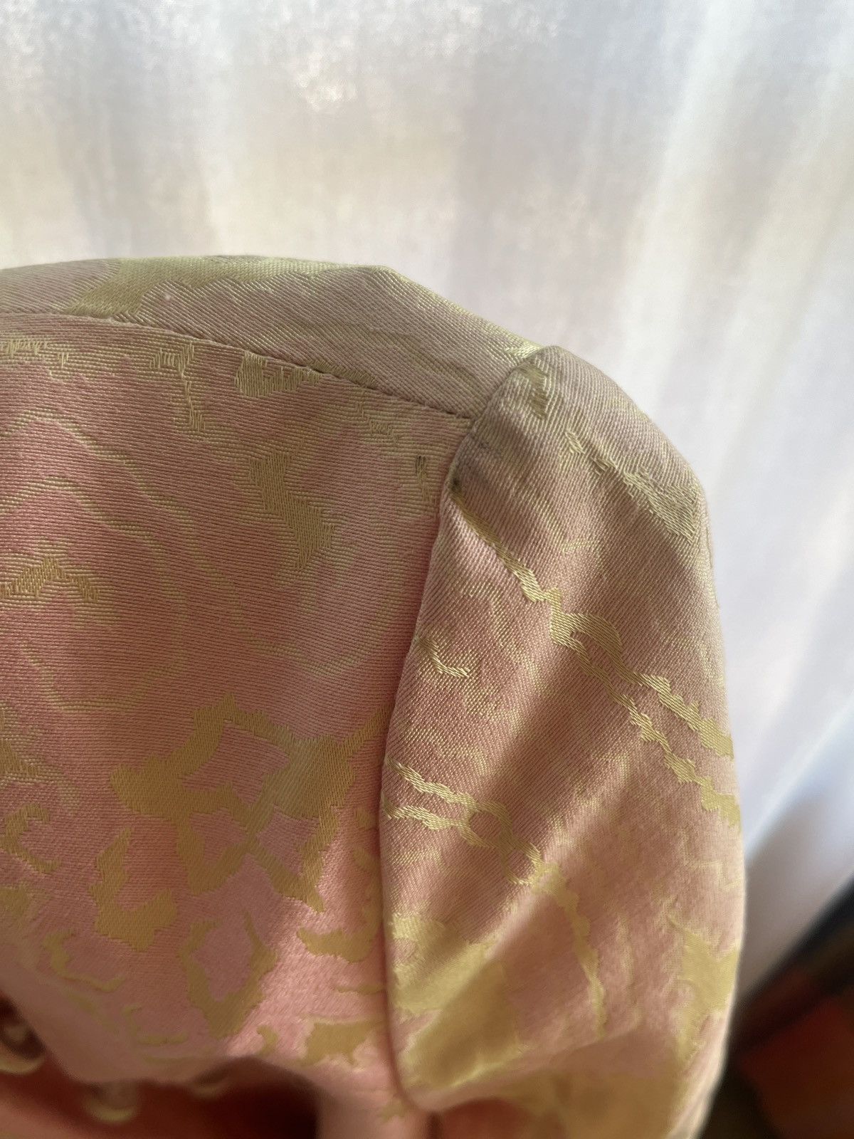Vintage Vintage 60s Pink Gold Brocade Coat Dress Size S / US 4 / IT 40 - 9 Thumbnail