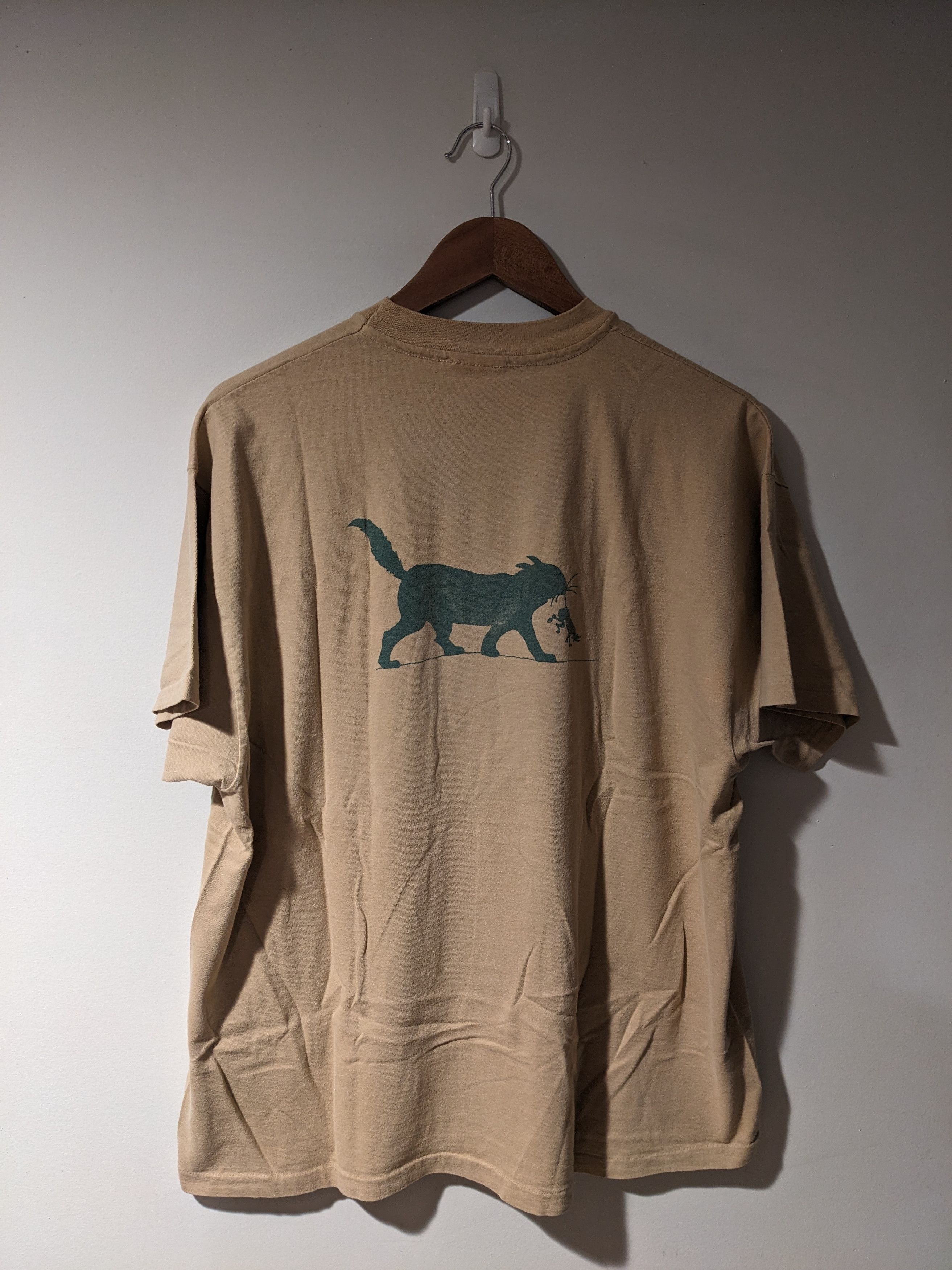 Band Tees × Vintage Vintage 90s Core Stoner Rock Band Hardcore Cat T-Shirt Size US XL / EU 56 / 4 - 8 Thumbnail