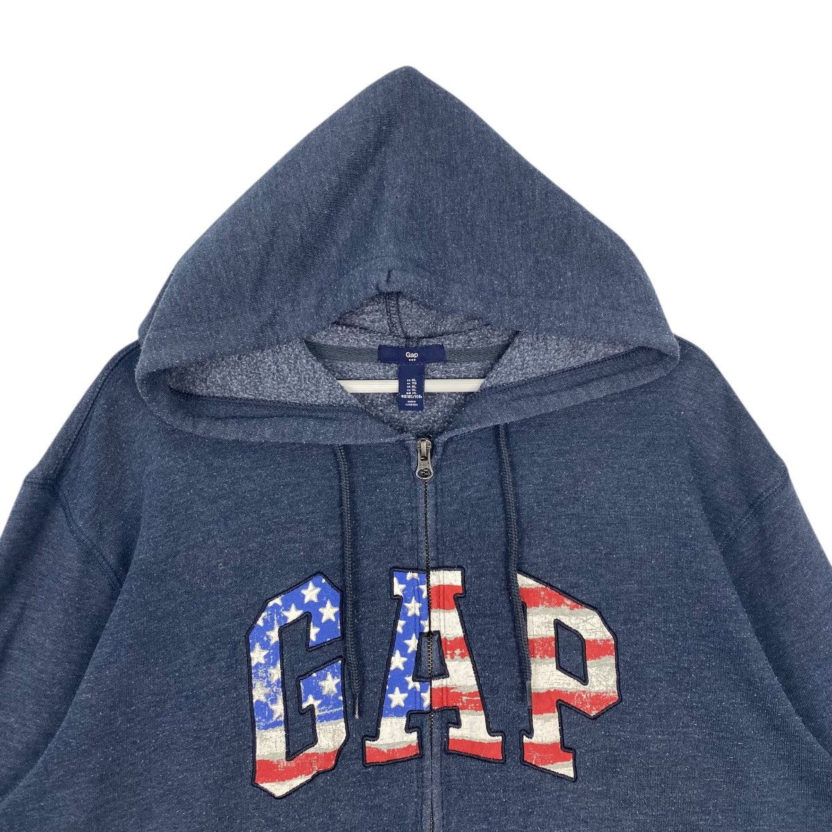 Other Vintage GAP Hoodie Full Zip Big Logo Embroidered NavyBlue Size US XL / EU 56 / 4 - 4 Thumbnail