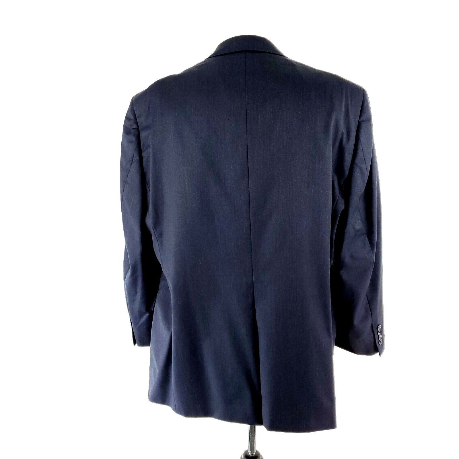 Hart Schaffner Marx Hart Schaffner Marx Wool 2 Button Blazer 46L Blue Suit Jacke Size 46L - 5 Thumbnail