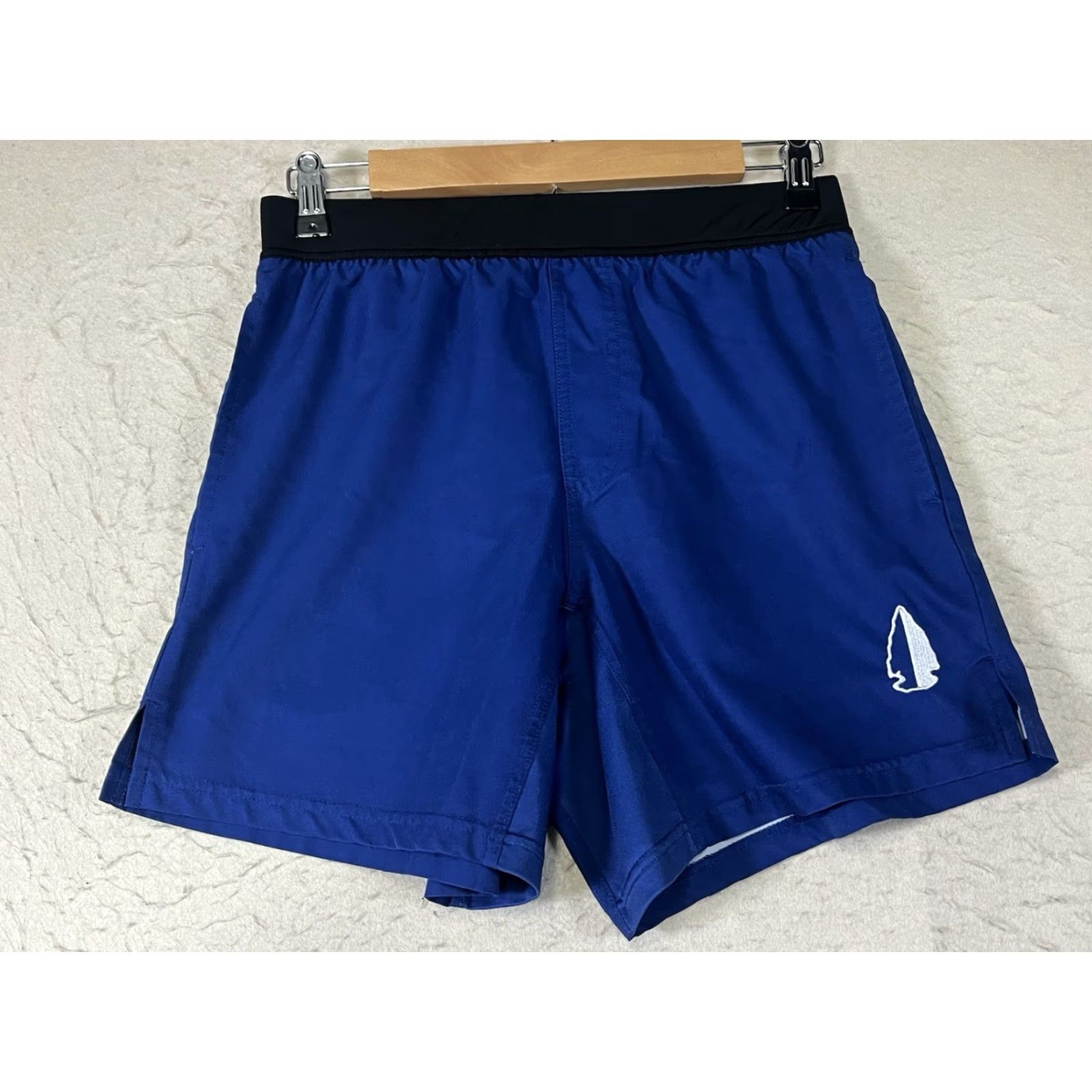 Vintage Tachuntfish Athletic Shorts Blue Men's S Pockets Drawstring Elastic Waist Activewear Running Gym CrossFit Hiking Soccer Weightlifting Size US 29 - 2 Thumbnail