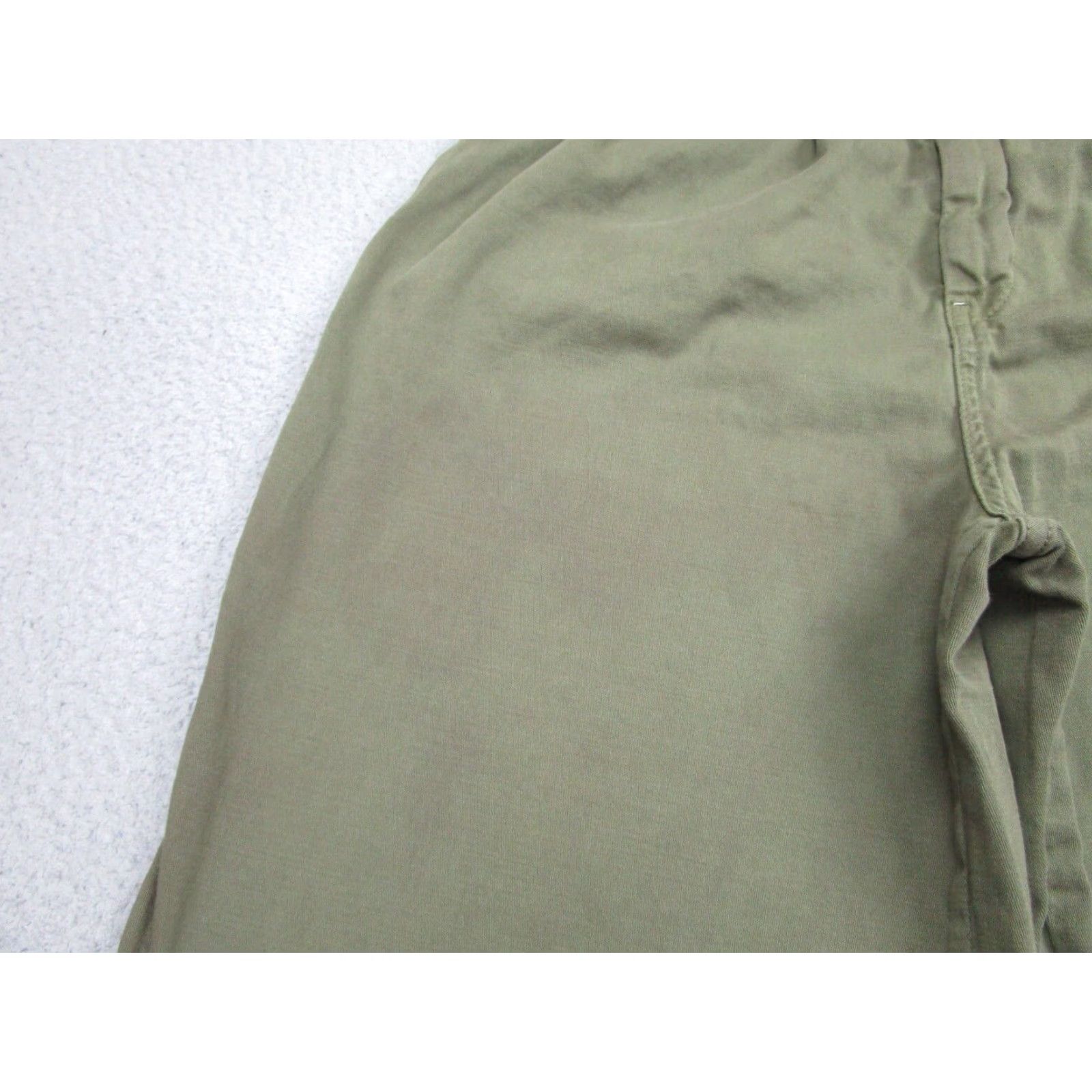 Free People Free People Wide Leg Pants Womens 4 Green Olive Pleated Boho 90s Style Size 27" / US 4 / IT 40 - 6 Thumbnail