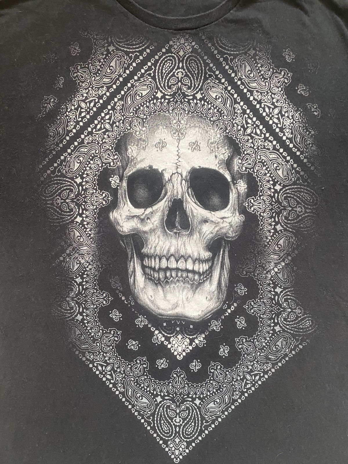 Affliction × Vintage Vintage Affliction Style Skull Tee Shirt Size US L / EU 52-54 / 3 - 2 Thumbnail