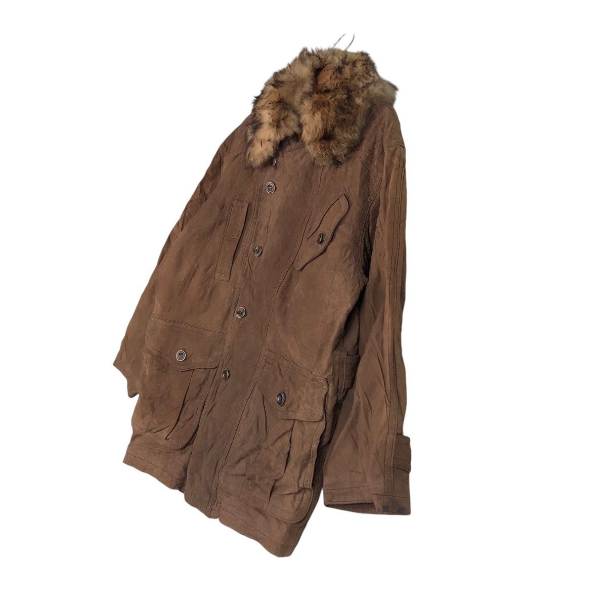 Japanese Brand 📌Mink Fur Collar Leather Jacket Xing The Basic Issey Miyake Size US M / EU 48-50 / 2 - 3 Thumbnail