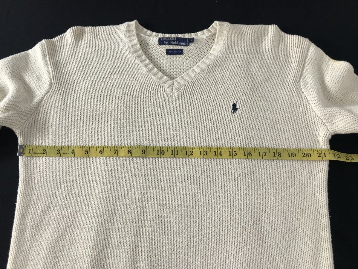 Polo Ralph Lauren Polo by Ralph Lauren V Neck Knit Sweater Embroidery Logo Size M / US 6-8 / IT 42-44 - 7 Thumbnail