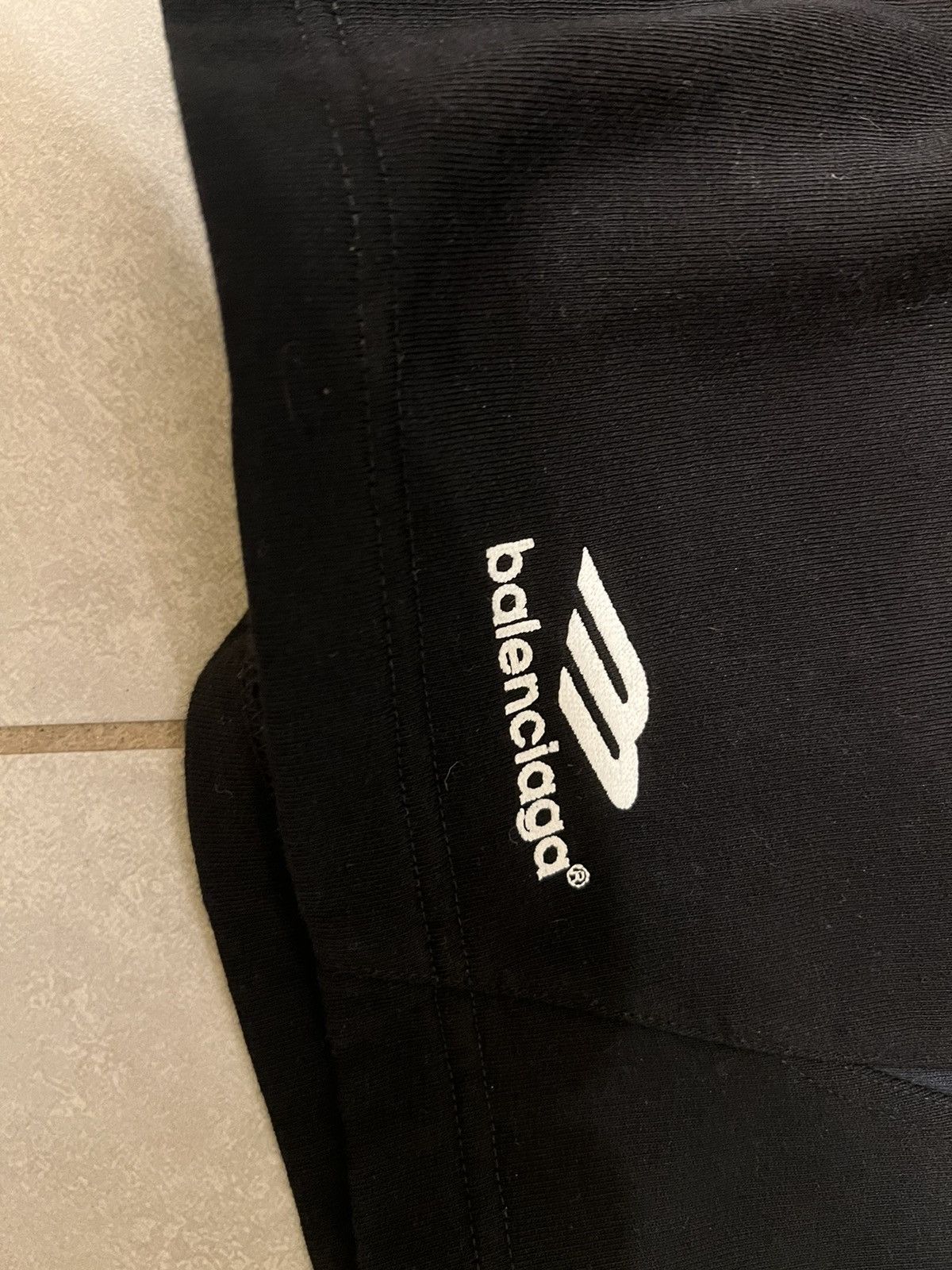 Balenciaga Balenciaga 3B White/Black Sweat Shorts Size US 38 / EU 54 - 2 Thumbnail