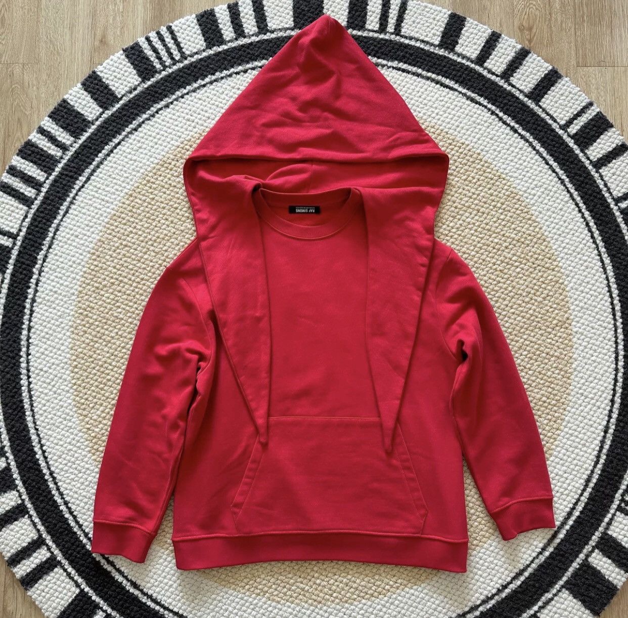 Raf Simons Label Loose Hoodie