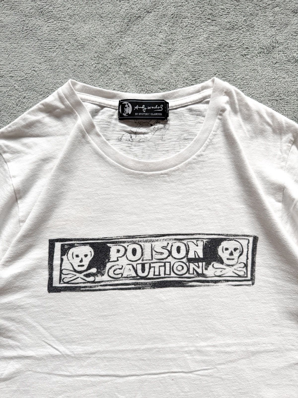 Andy Warhol × Hysteric Glamour Vintage Hysteric Glamour x Andy Warhol Poison Caution Tshirt Size US M / EU 48-50 / 2 - 5 Thumbnail