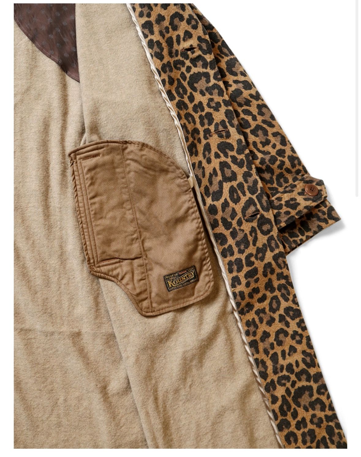 Kapital KAPITAL Twill Aged Wool Leopard Print Cavalier Coat Size US M / EU 48-50 / 2 - 10 Thumbnail