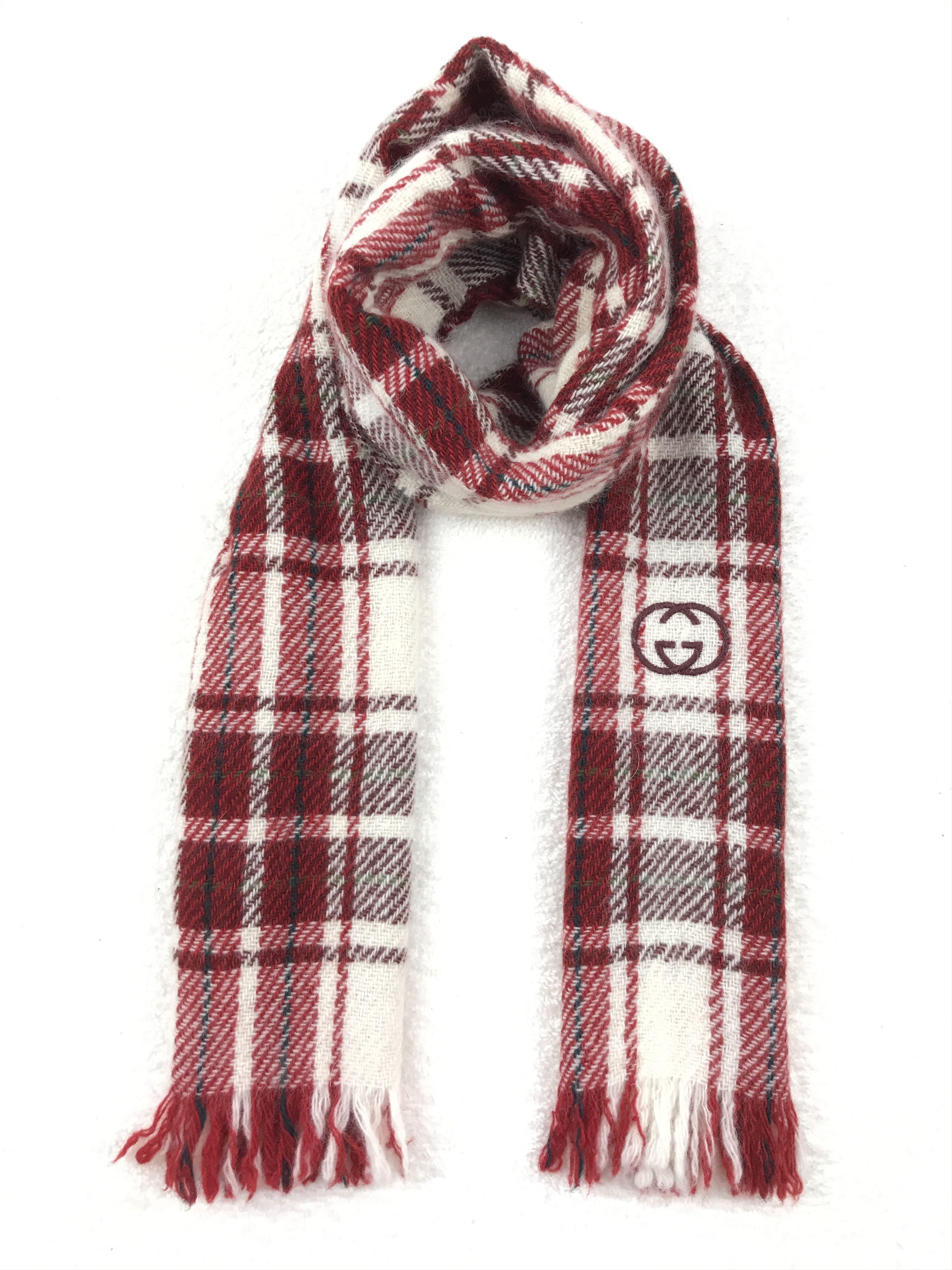 Gucci Vintage Gucci Scarf Muffler Wool Cashmere Size ONE SIZE - 1 Thumbnail