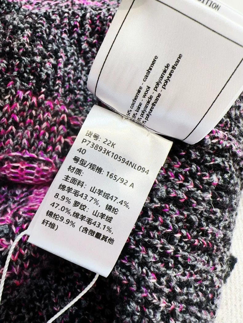 Chanel Chanel 22k purple and gray plaid sleeveless knitted vest Size S / US 4 / IT 40 - 7 Thumbnail