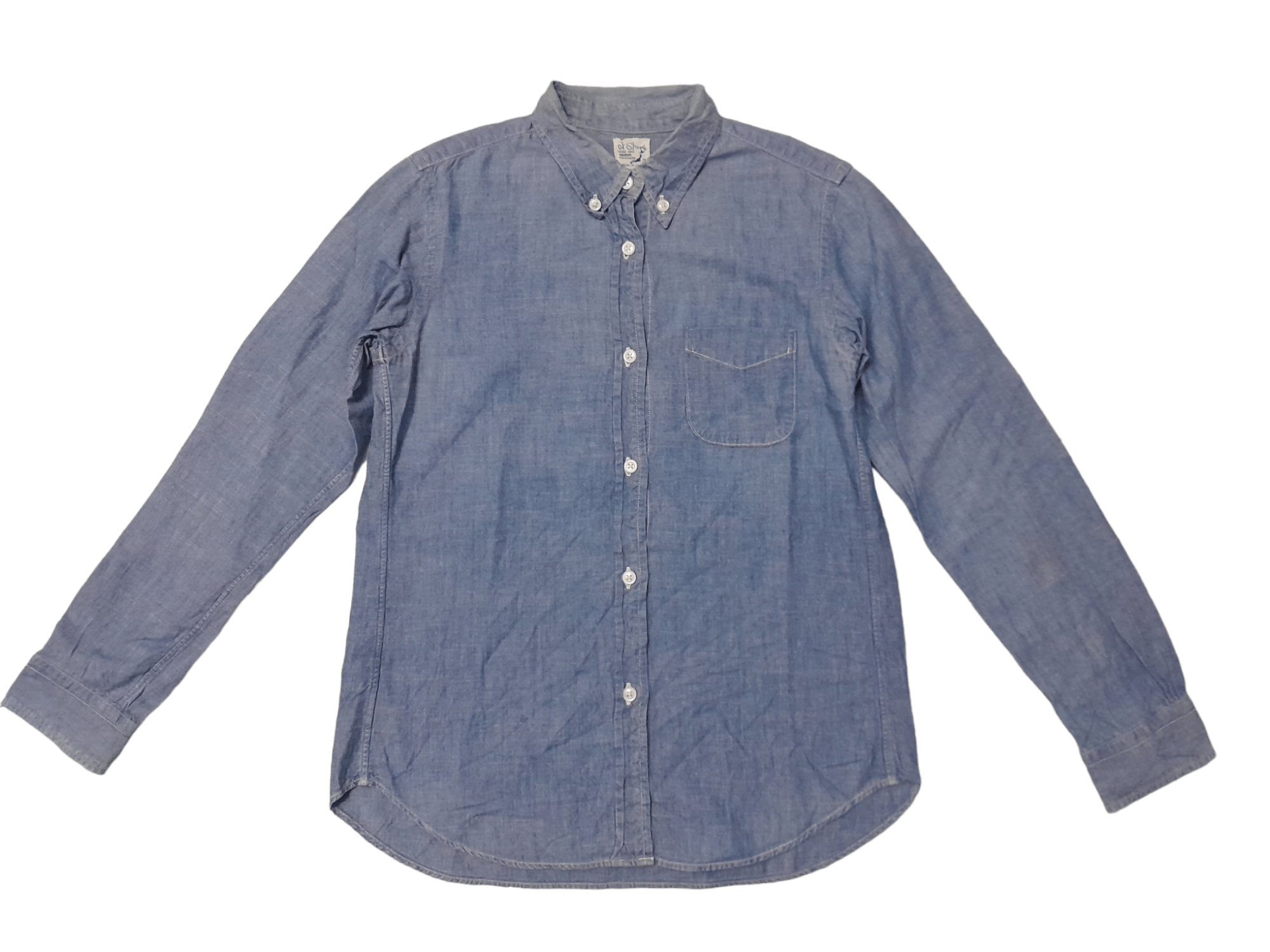 Orslow button shops down denim shirt