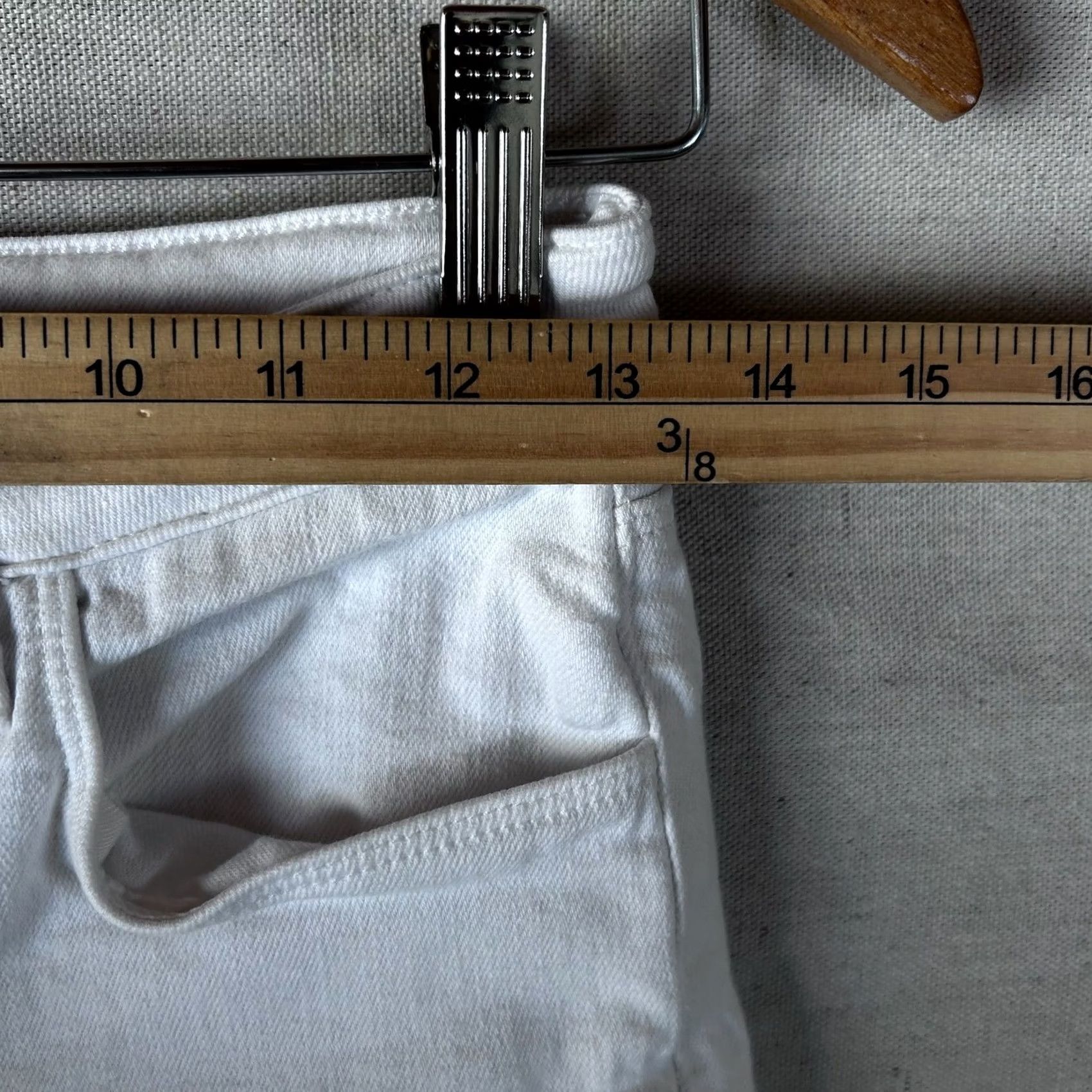 L'AGENCE VINTAGE? No. L'AGENCE Kendra High Rise Cropped Flare Jeans White Raw Hem 26 2651ISK Size 26" / US 2 / IT 38 - 5 Thumbnail
