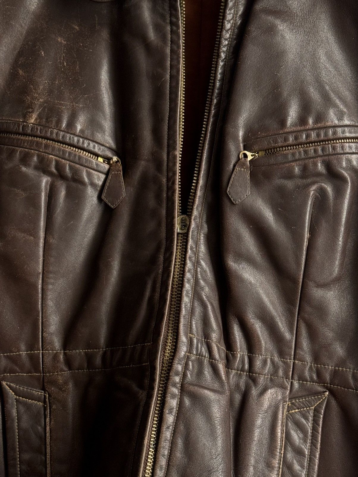 Vintage Vintage WW2 1940s German Motorcycle Leather Blouson Jacket Size US S / EU 44-46 / 1 - 5 Thumbnail