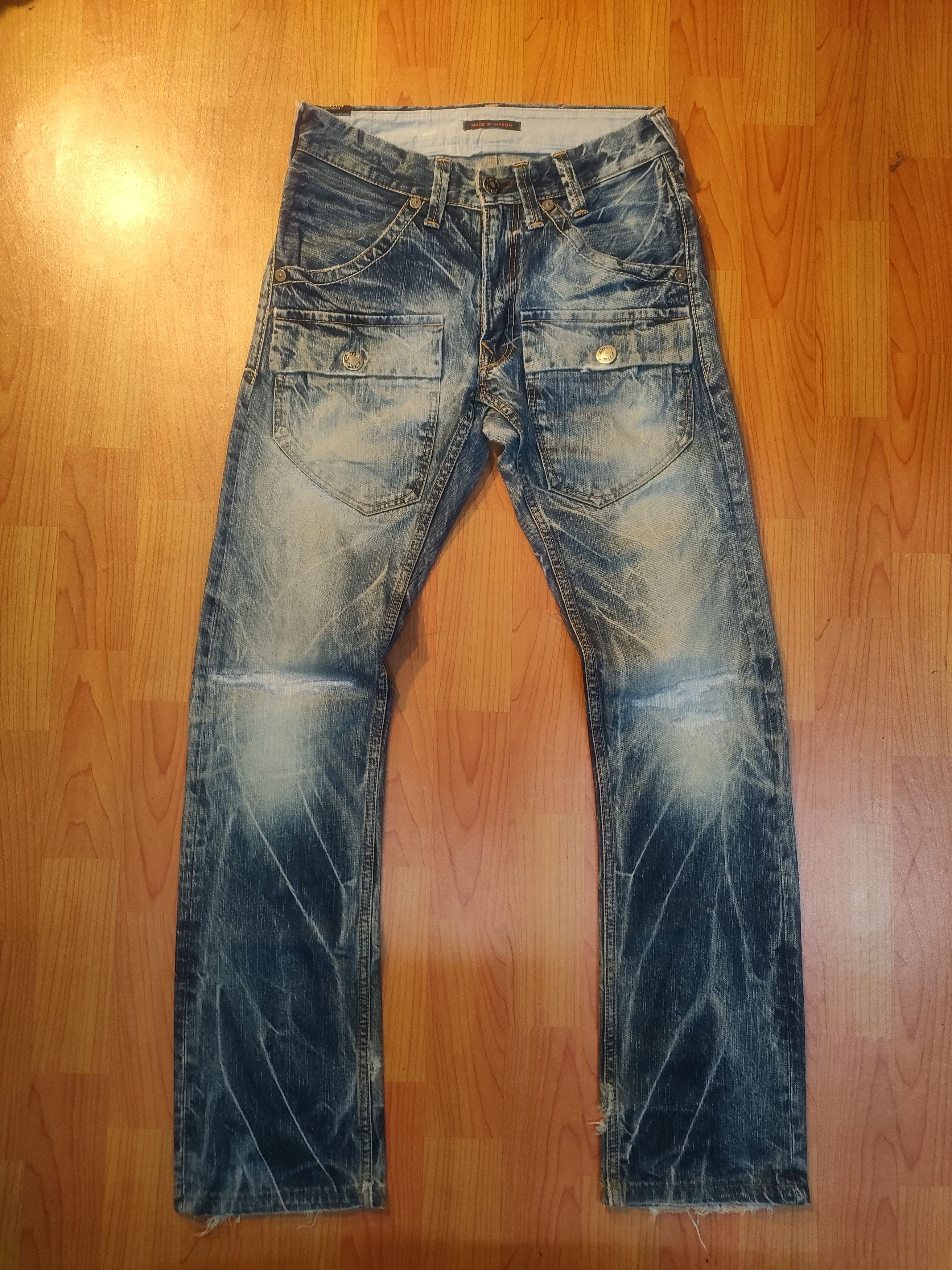 If Six Was Nine × Japanese Brand Flare🔥🔥 Blue way Bush Pants Jeans Size US 29 - 1 Thumbnail