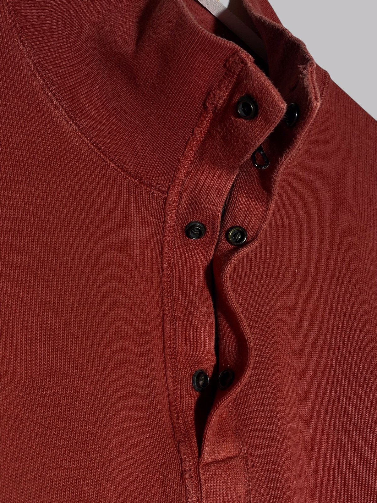Stone Island × Vintage Stone Island Sweatshirt Pullover 1/3 Zip Button Up Size US XL / EU 56 / 4 - 4 Thumbnail
