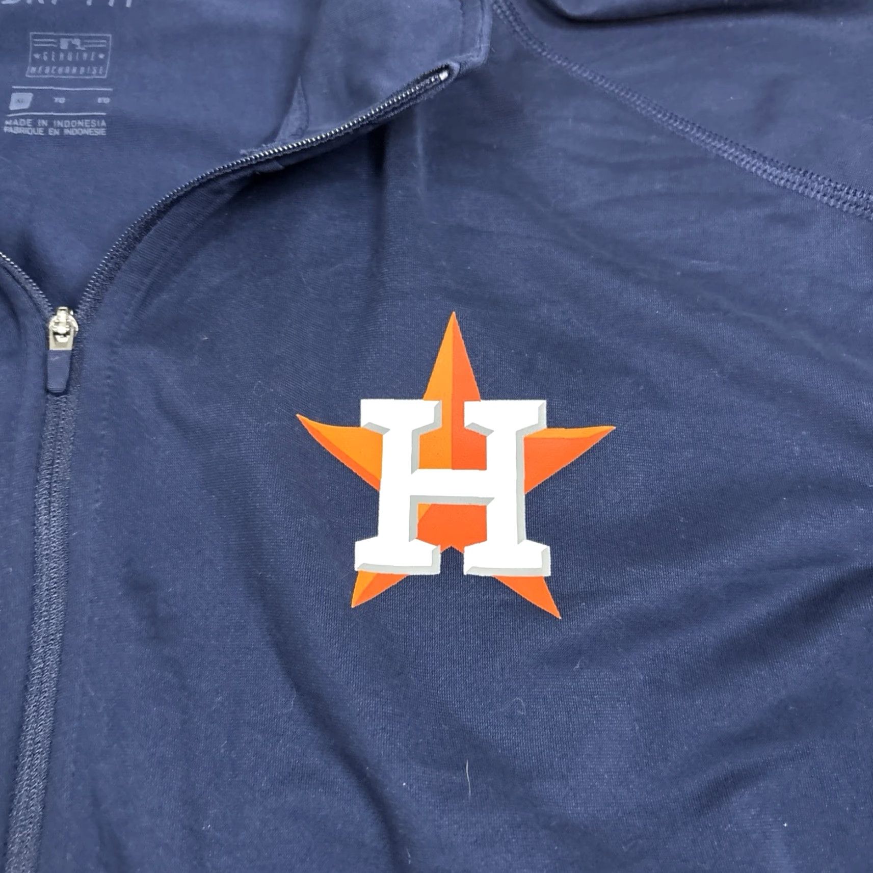 Nike Nike Houston Astros 1/2 Zip Training Shirt Jacket Mens XL Baseball MLB Shirt Jacket Dri-FIT 100% Polyester Size US XL / EU 56 / 4 - 2 Thumbnail