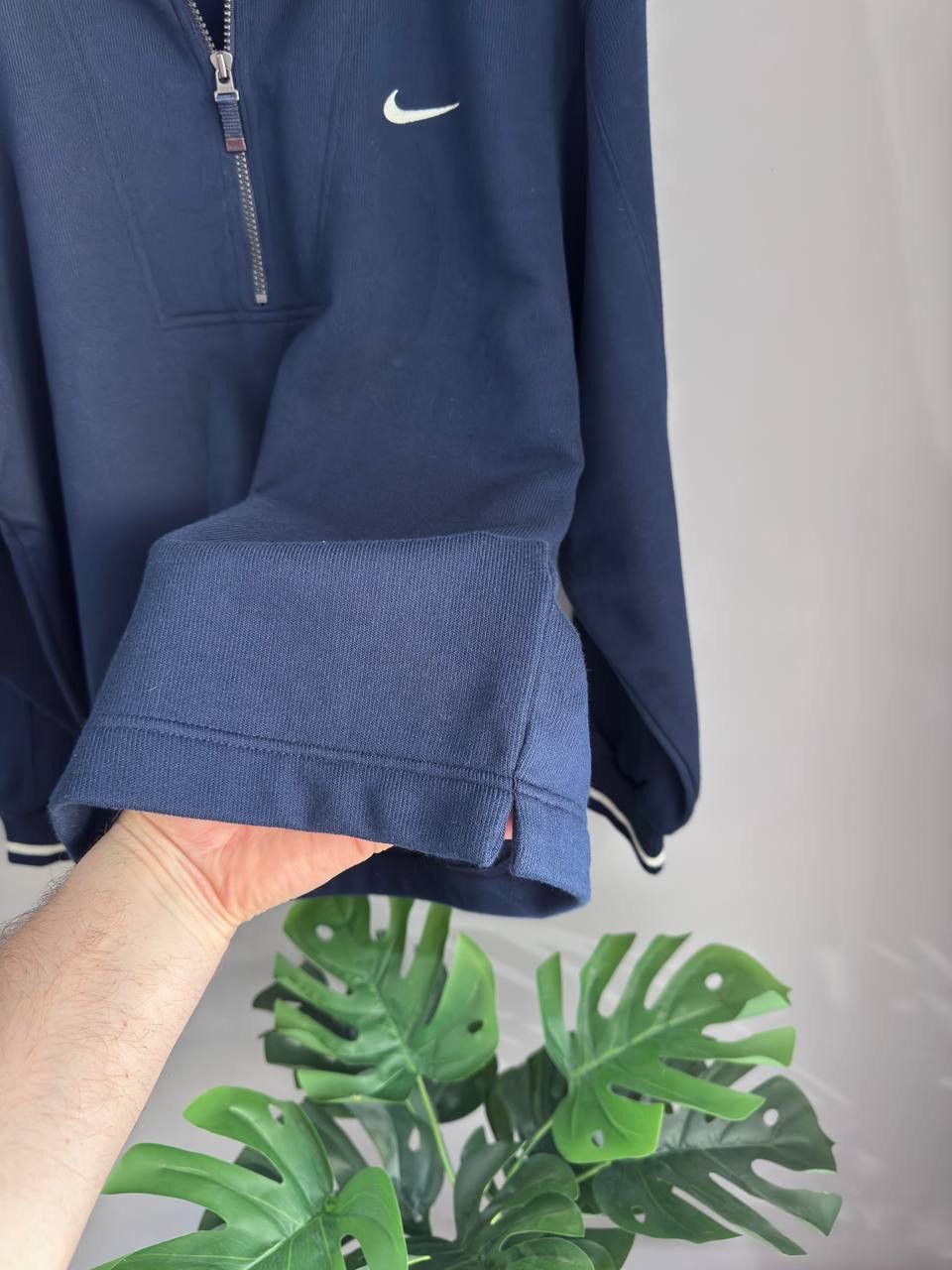 Nike Vintage Nike 90s Y2K Men's Navy 1/4 Zip Fleece Sweater, M Size US M / EU 48-50 / 2 - 9 Thumbnail